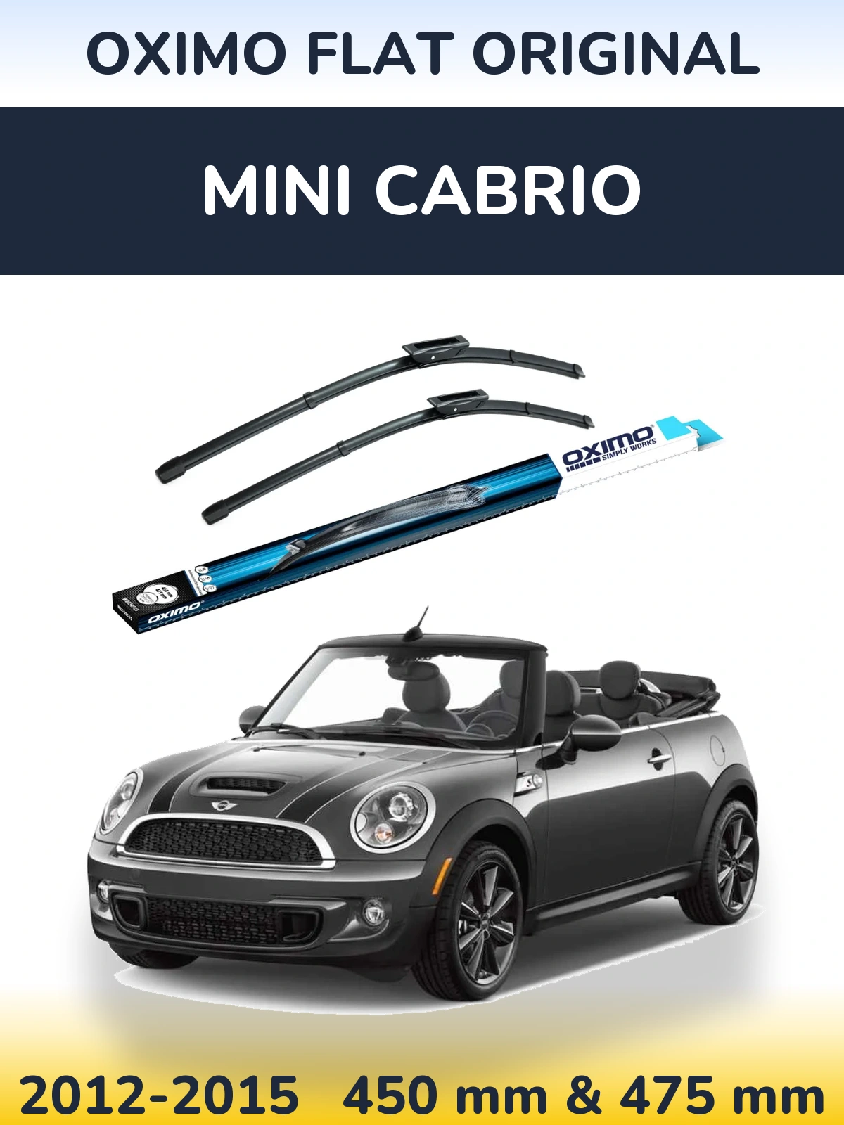 Ștergătoare Oximo Flat Original pentru MINI Cabrio