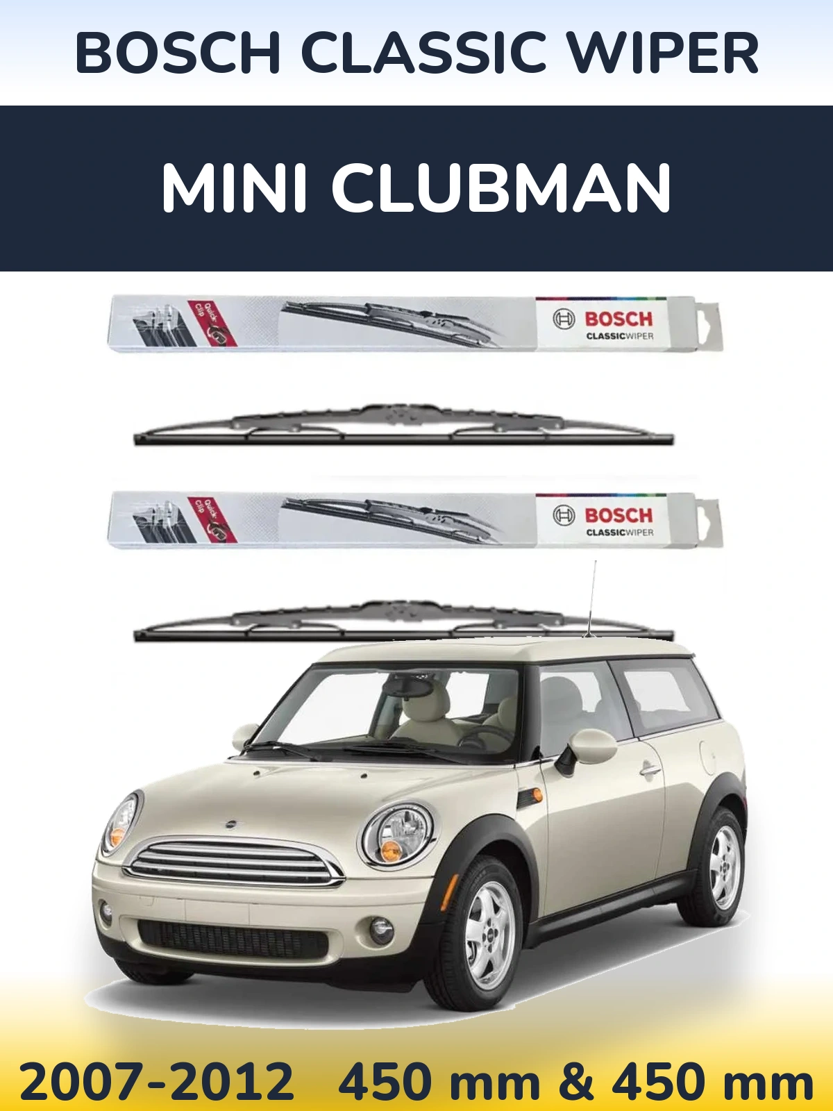 Ștergătoare BOSCH Classic Wiper pentru MINI Clubman