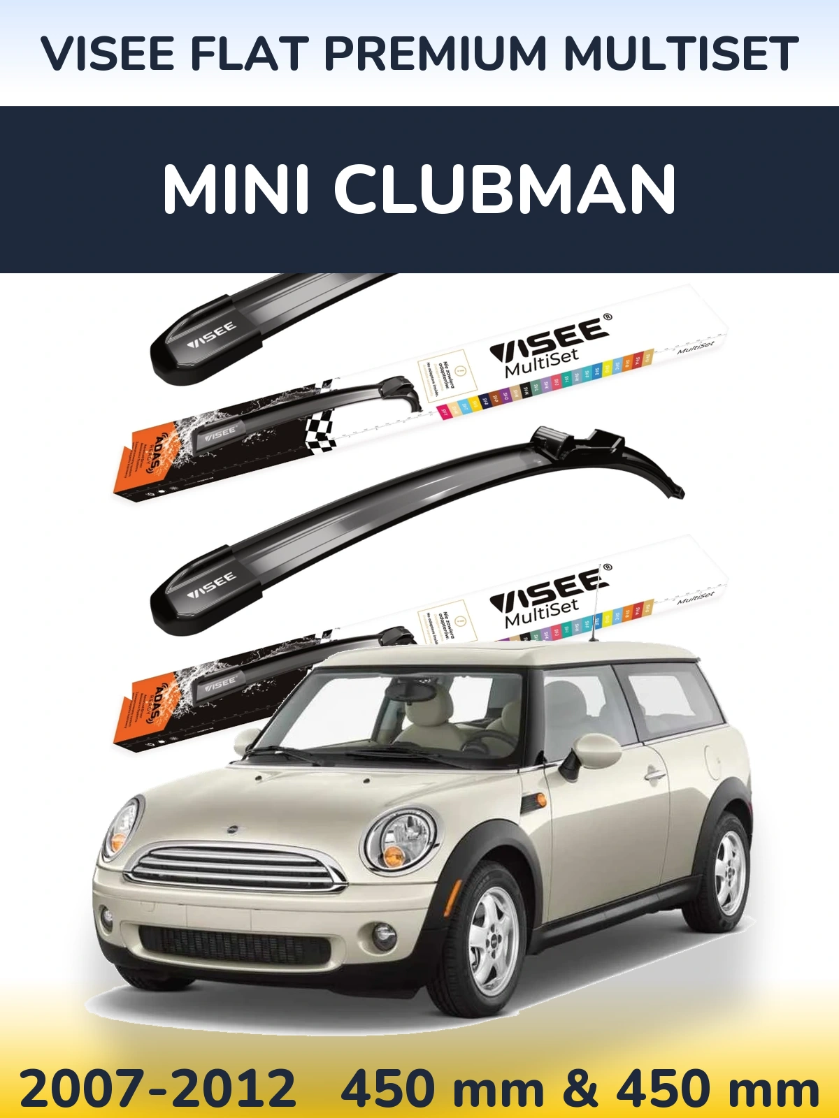 Ștergătoare VISEE FLAT PREMIUM MultiSet pentru MINI Clubman