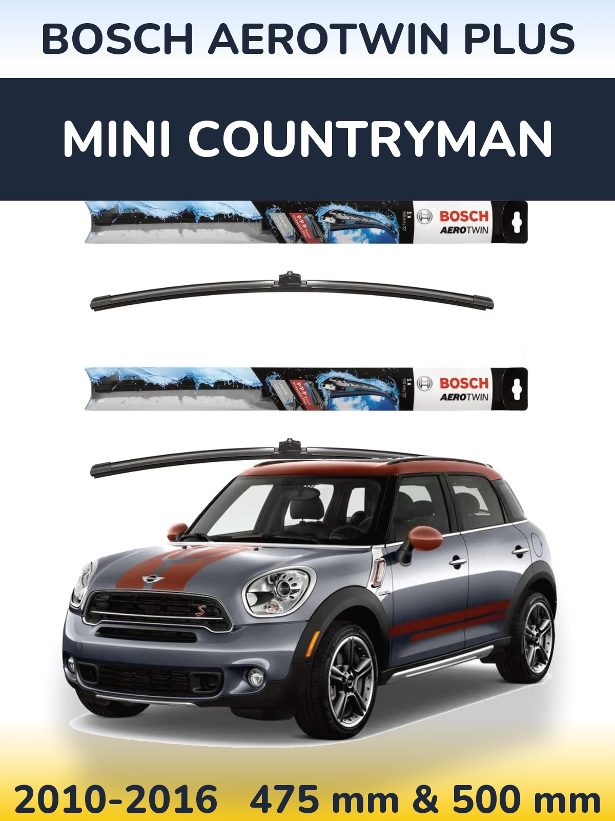 Ștergătoare BOSCH AeroTwin Plus pentru MINI Countryman