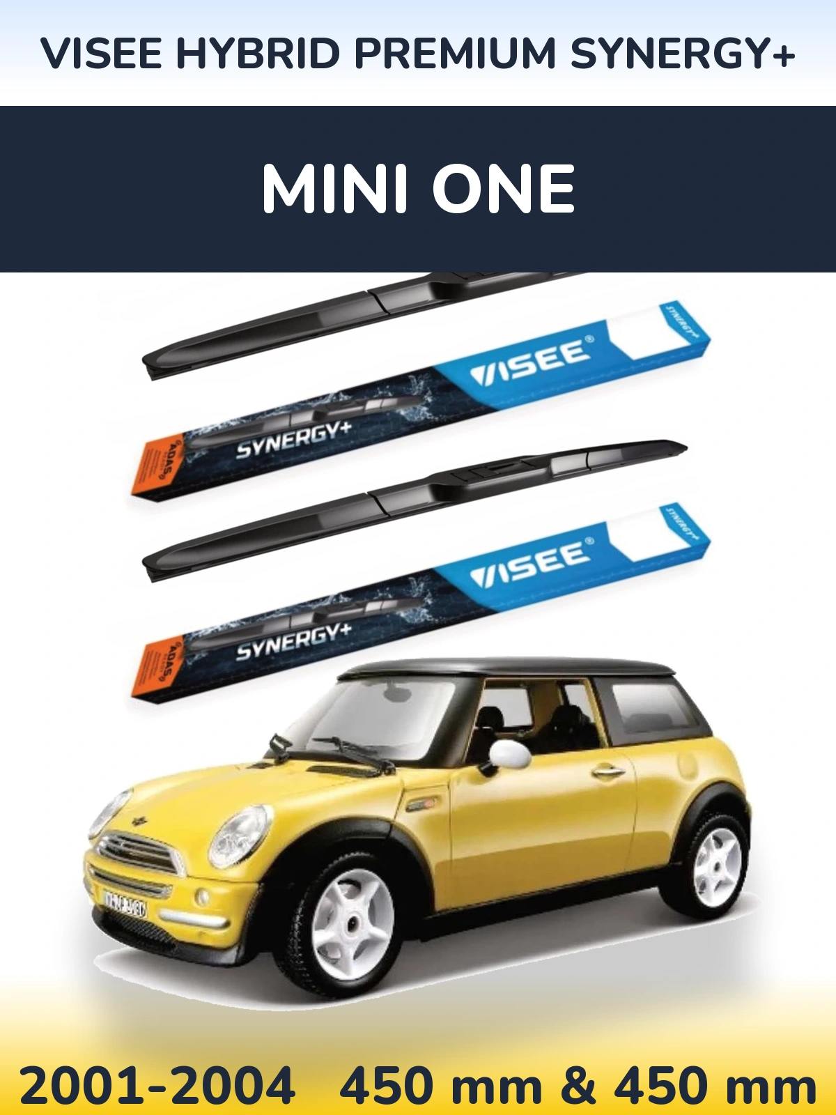 Ștergătoare VISEE HYBRID PREMIUM SYNERGY+ pentru MINI One