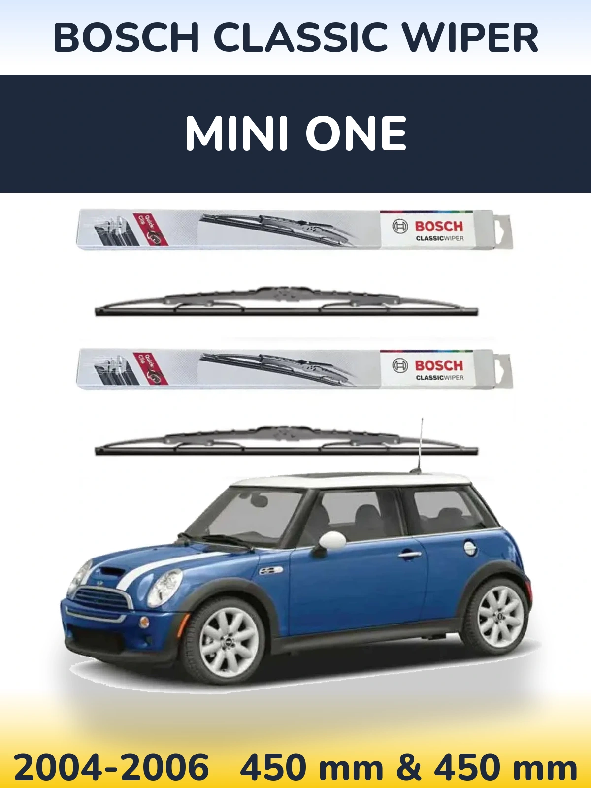 Ștergătoare BOSCH Classic Wiper pentru MINI One