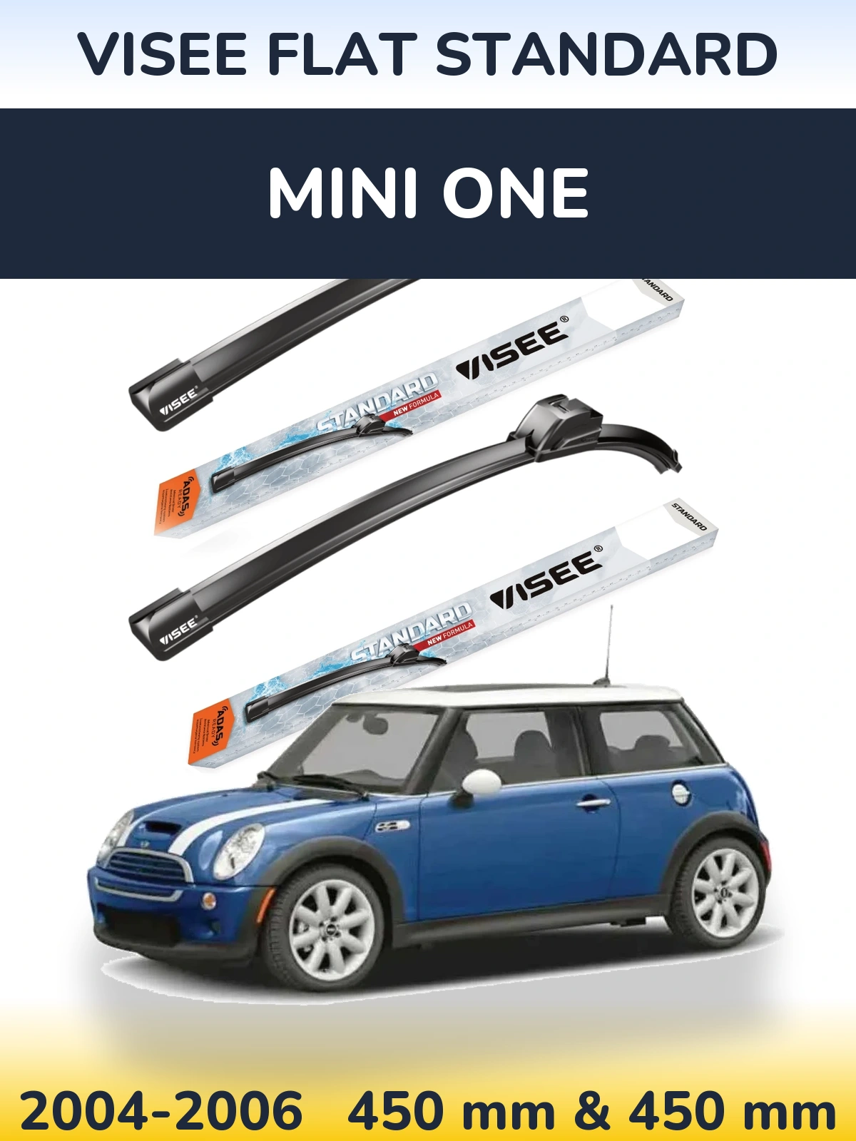 Ștergătoare VISEE FLAT STANDARD pentru MINI One
