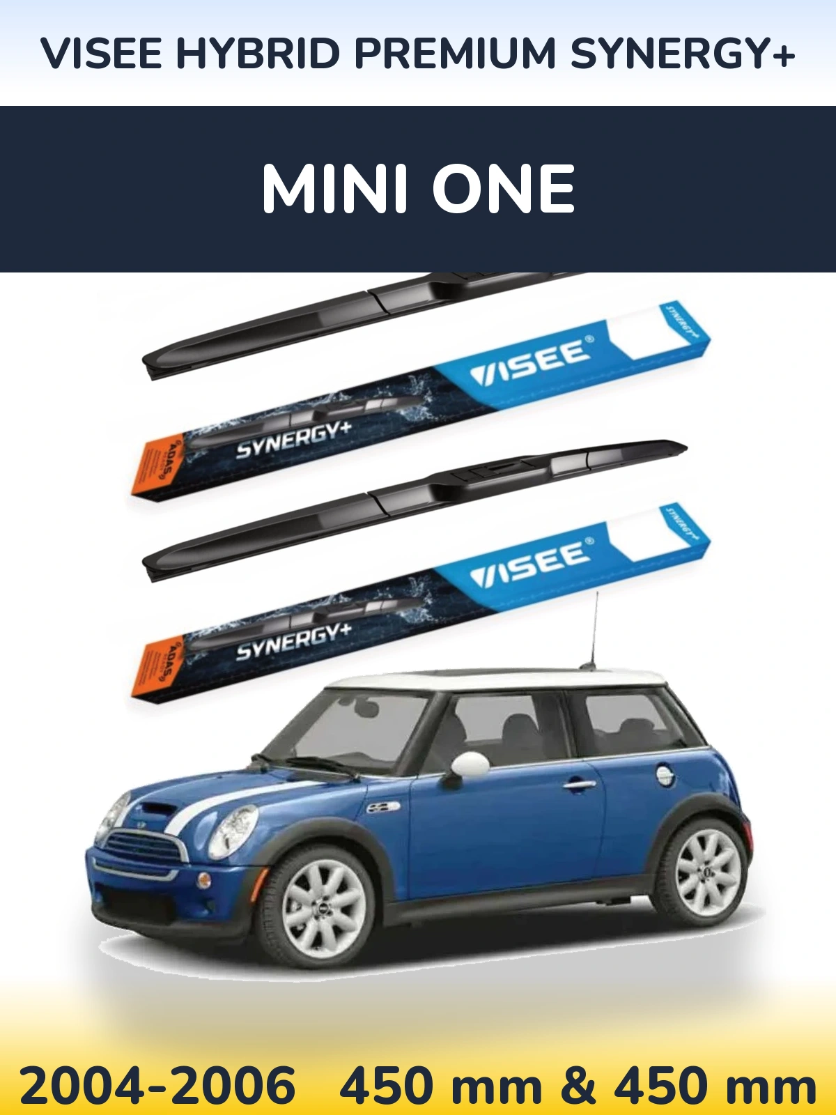 Ștergătoare VISEE HYBRID PREMIUM SYNERGY+ pentru MINI One