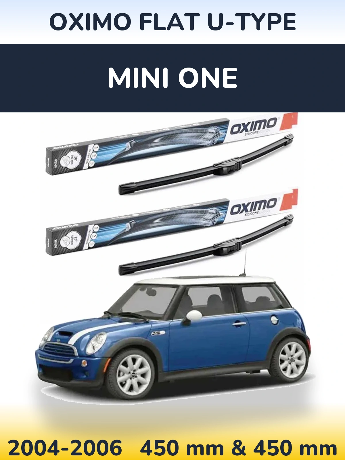 Ștergătoare Oximo Flat U-type pentru MINI One
