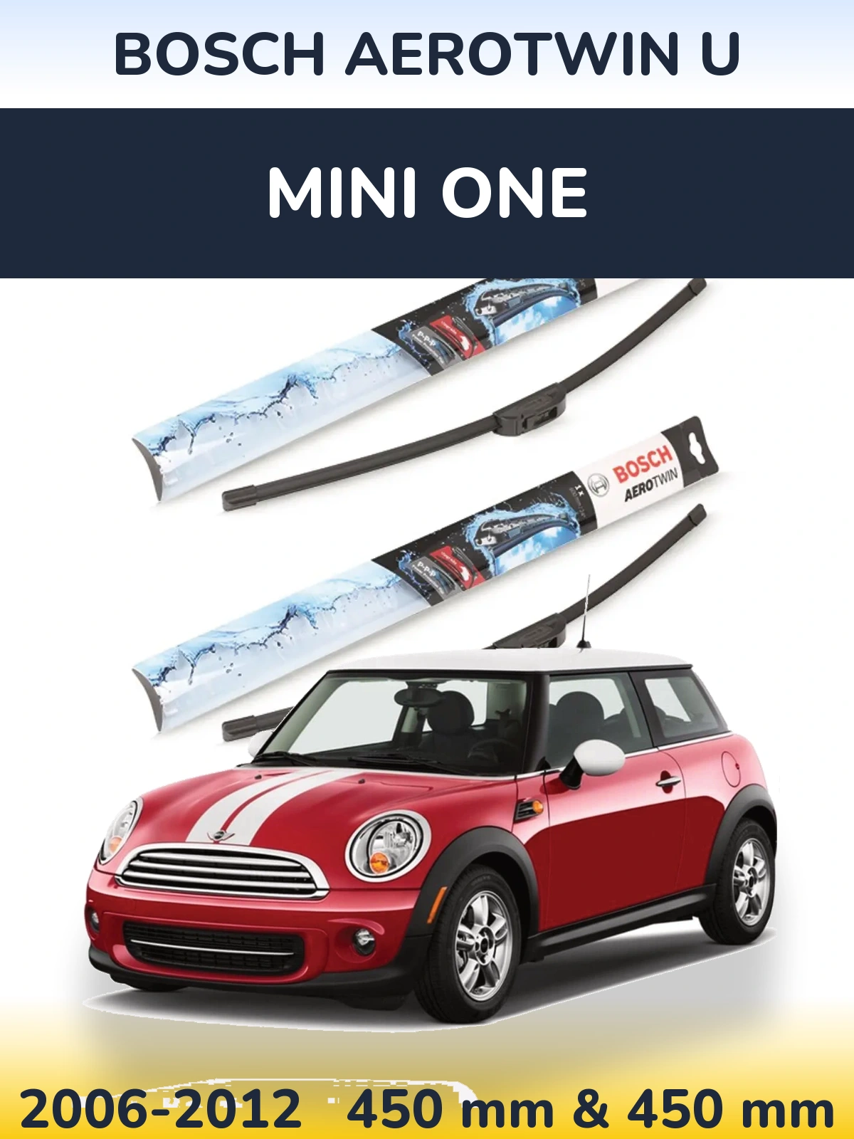 Ștergătoare BOSCH AeroTwin U pentru MINI One