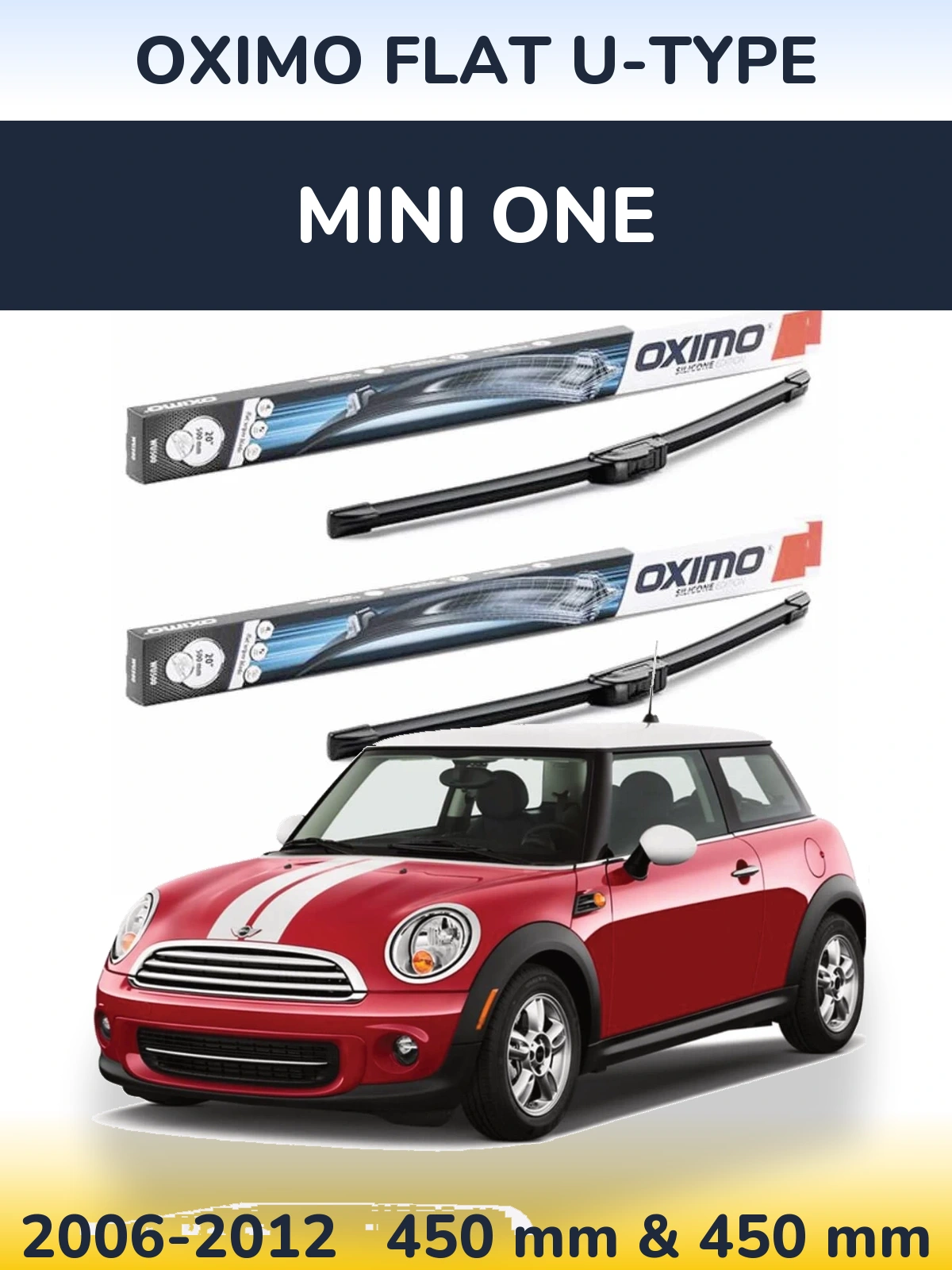 Ștergătoare Oximo Flat U-type pentru MINI One