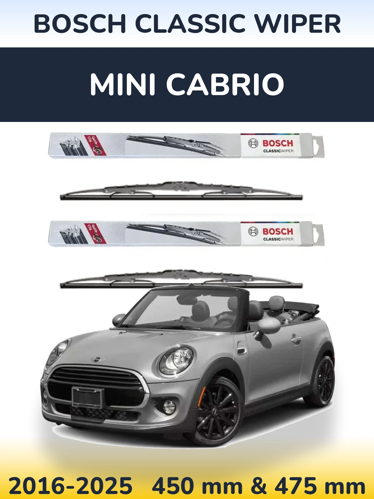 Ștergătoare BOSCH Classic Wiper pentru MINI Cabrio
