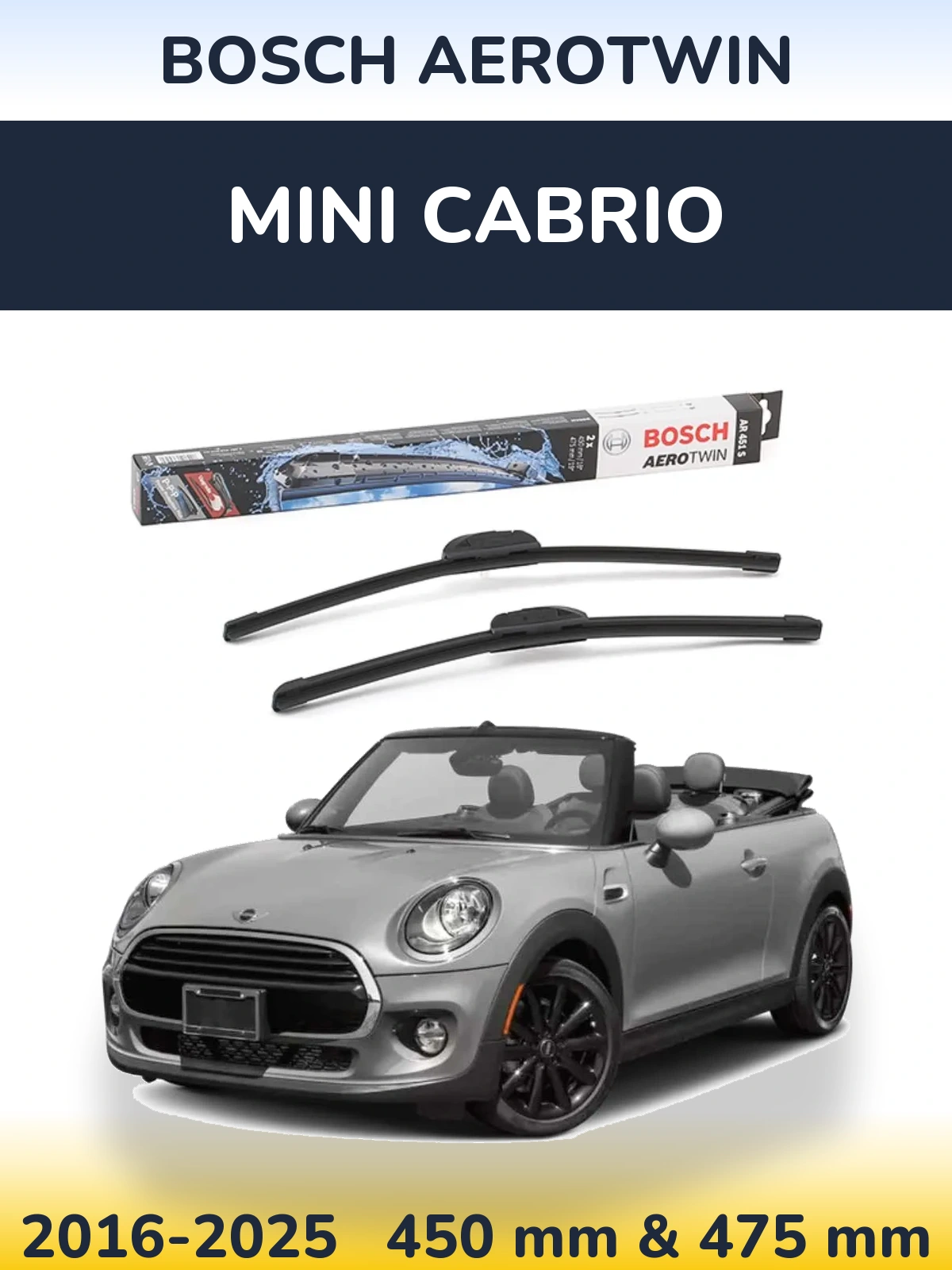 Ștergătoare BOSCH AeroTwin pentru MINI Cabrio