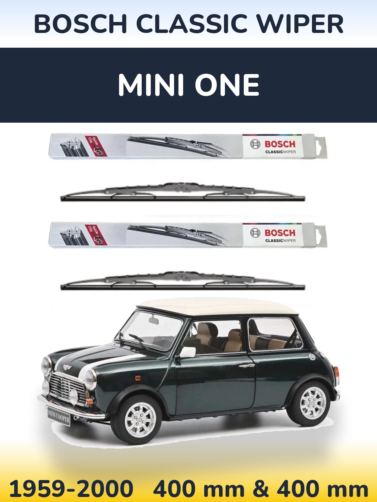 Ștergătoare BOSCH Classic Wiper pentru MINI One