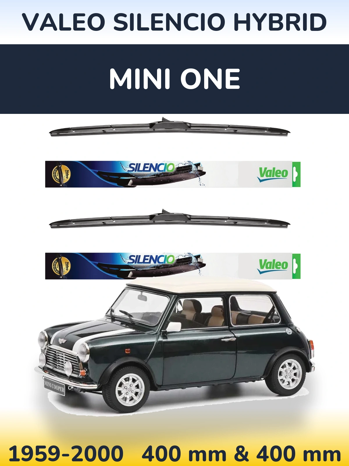 Ștergătoare Valeo Silencio Hybrid pentru MINI One