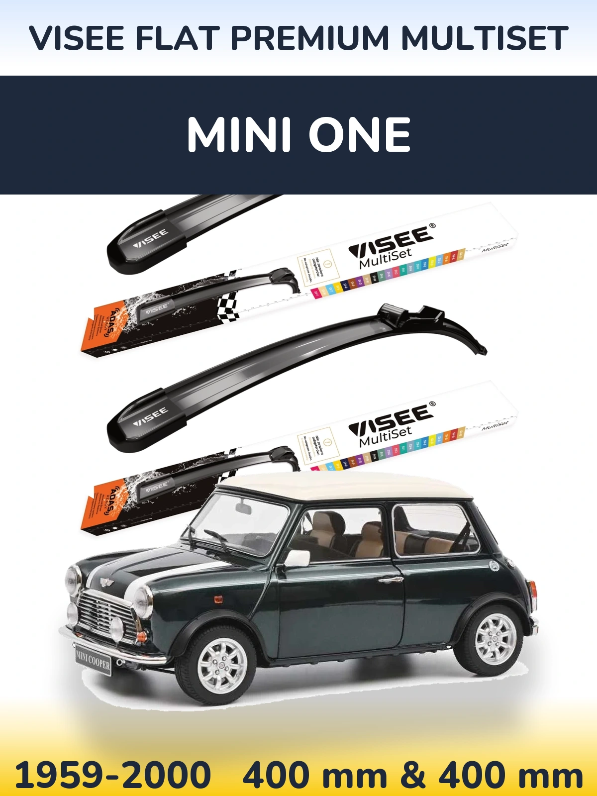 Ștergătoare VISEE FLAT PREMIUM MultiSet pentru MINI One