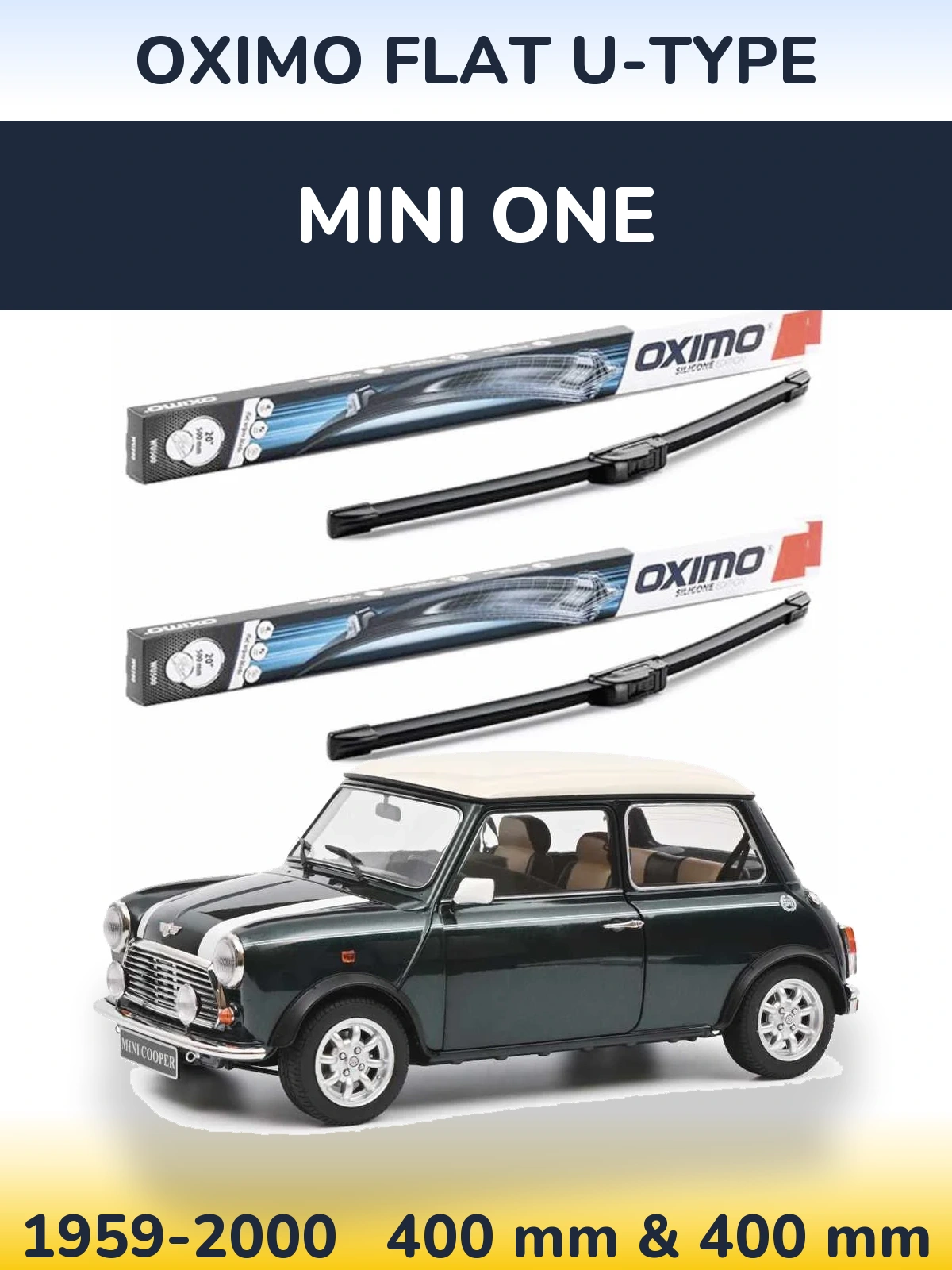 Ștergătoare Oximo Flat U-type pentru MINI One