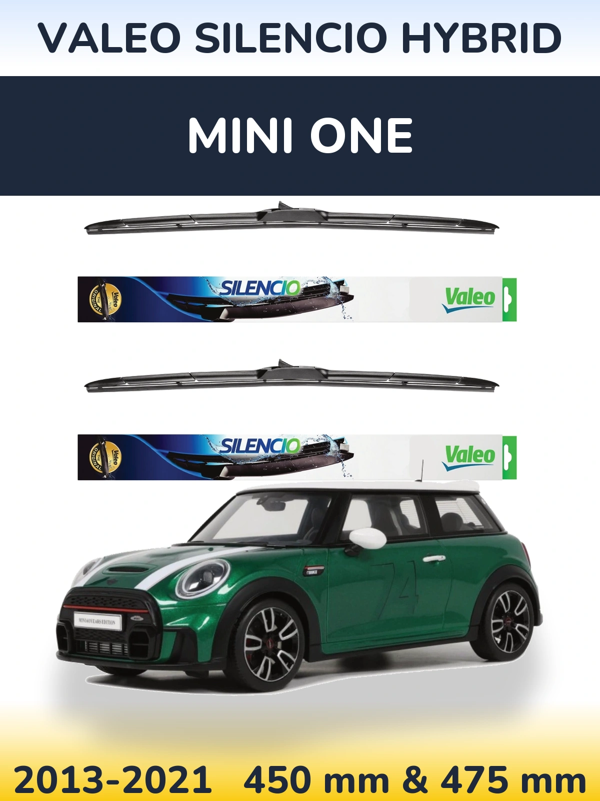 Ștergătoare Valeo Silencio Hybrid pentru MINI One