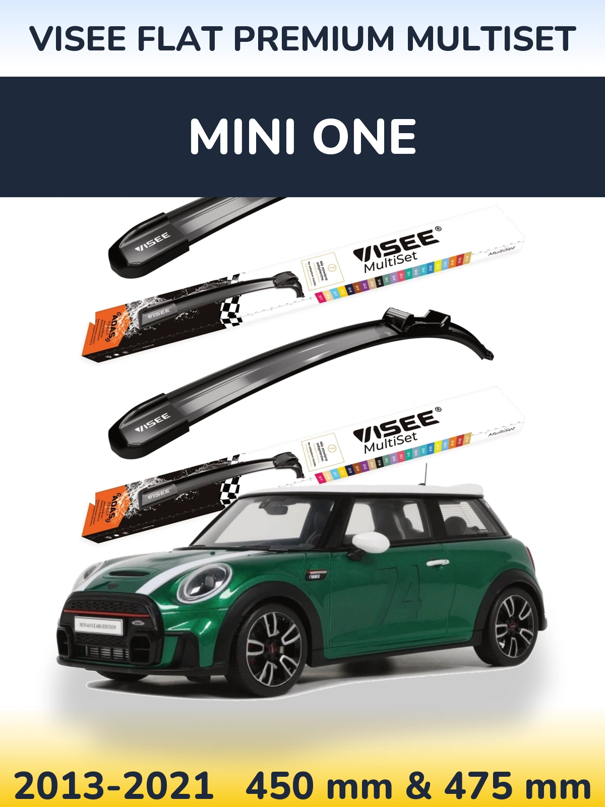 Ștergătoare VISEE FLAT PREMIUM MultiSet pentru MINI One