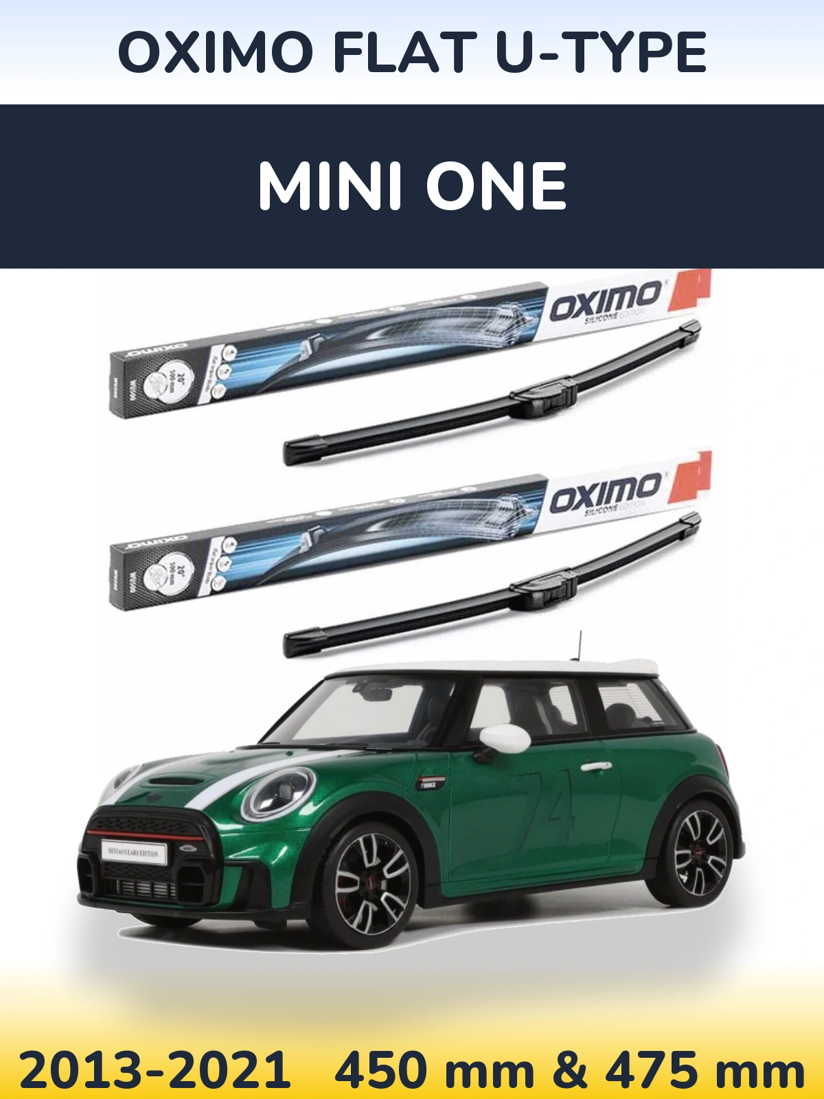 Ștergătoare Oximo Flat U-type pentru MINI One