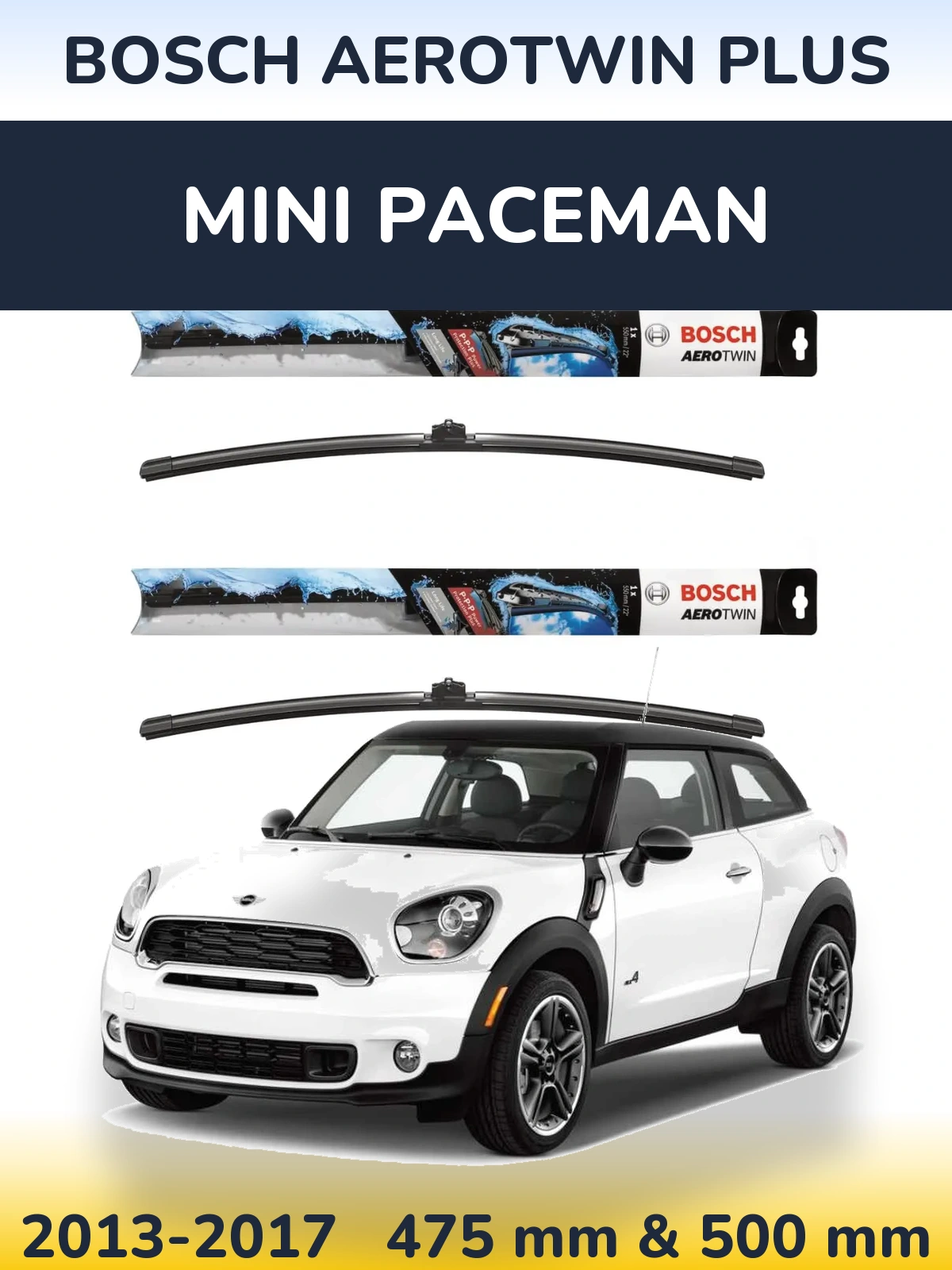 Ștergătoare BOSCH AeroTwin Plus pentru MINI Paceman