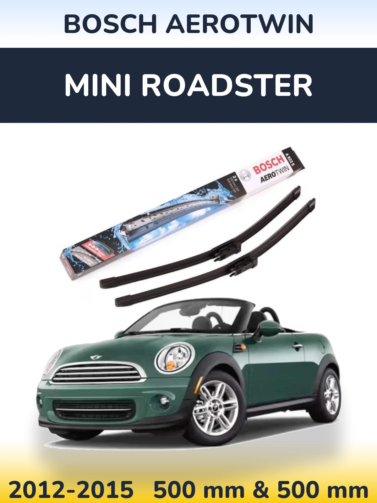 Ștergătoare BOSCH AeroTwin pentru MINI Roadster