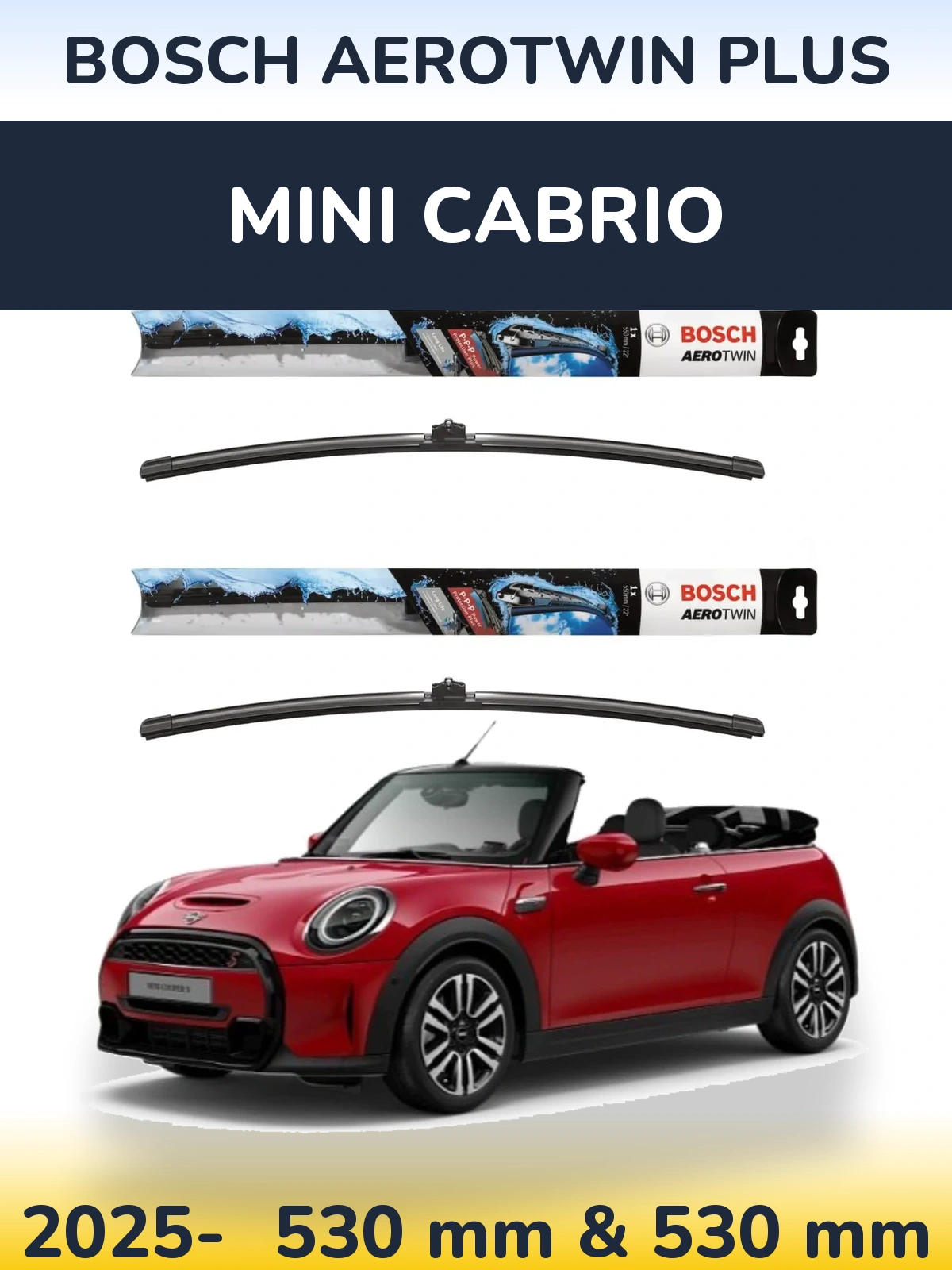 Ștergătoare BOSCH AeroTwin Plus pentru MINI Cabrio