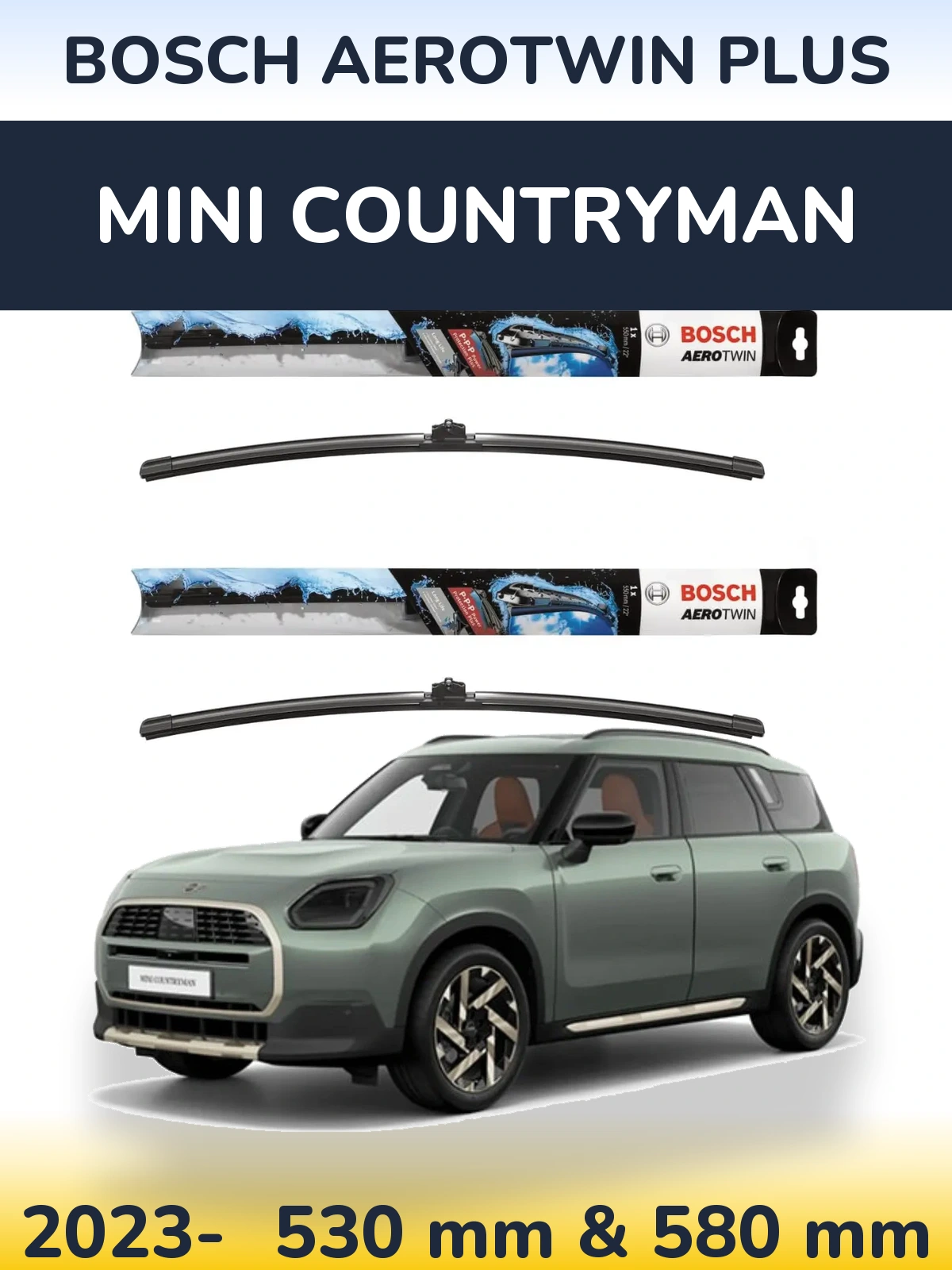 Ștergătoare BOSCH AeroTwin Plus pentru MINI Countryman
