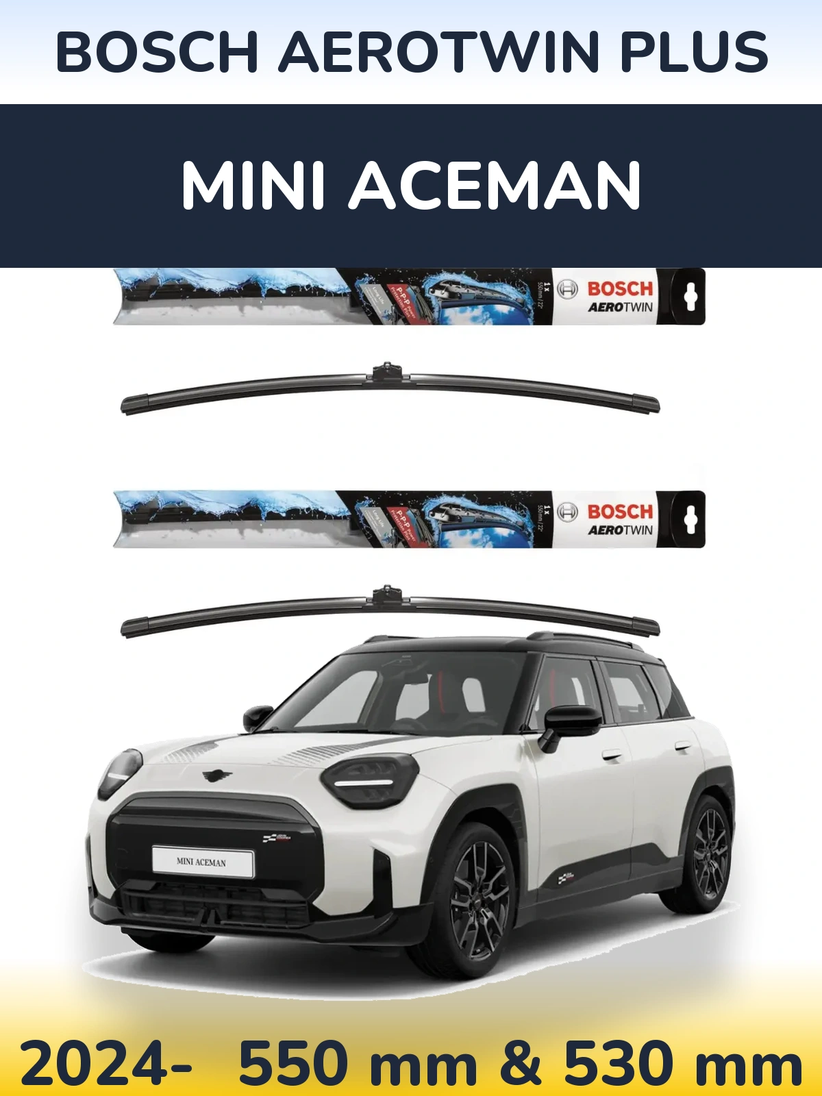 Ștergătoare BOSCH AeroTwin Plus pentru MINI Aceman