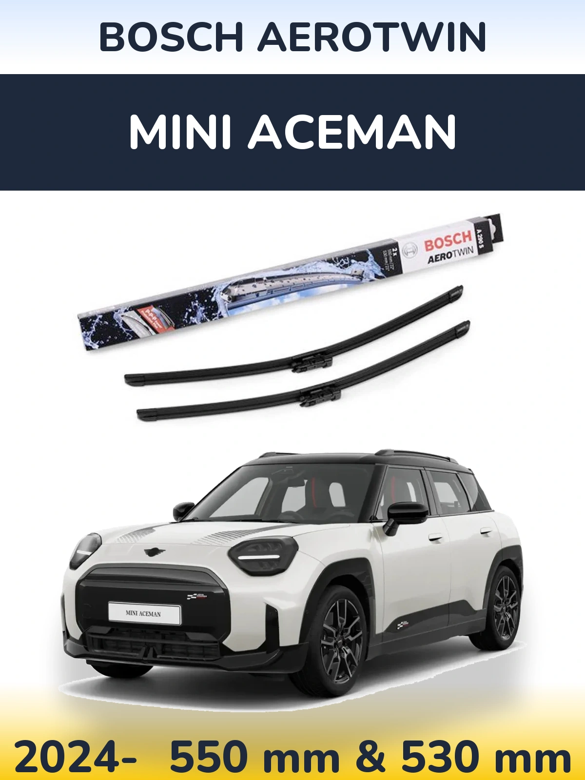 Ștergătoare BOSCH AeroTwin pentru MINI Aceman