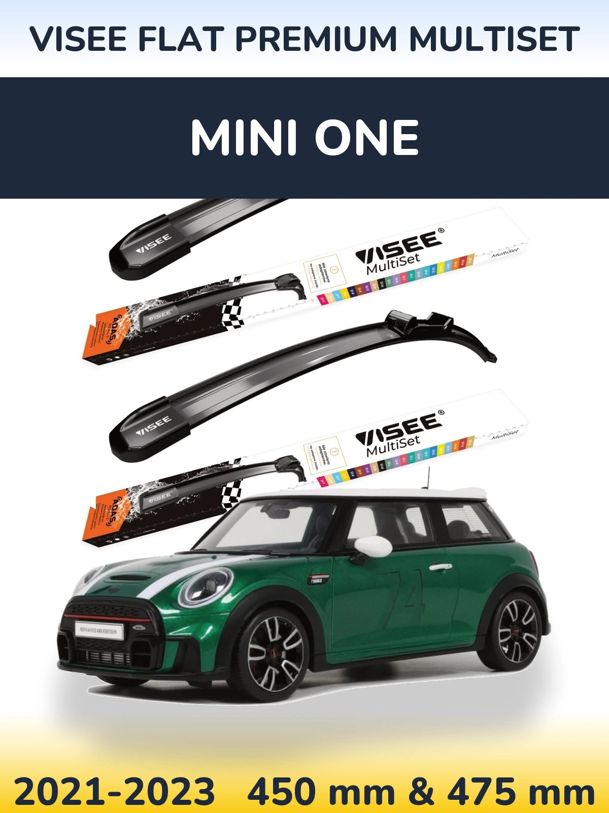 Ștergătoare VISEE FLAT PREMIUM MultiSet pentru MINI One