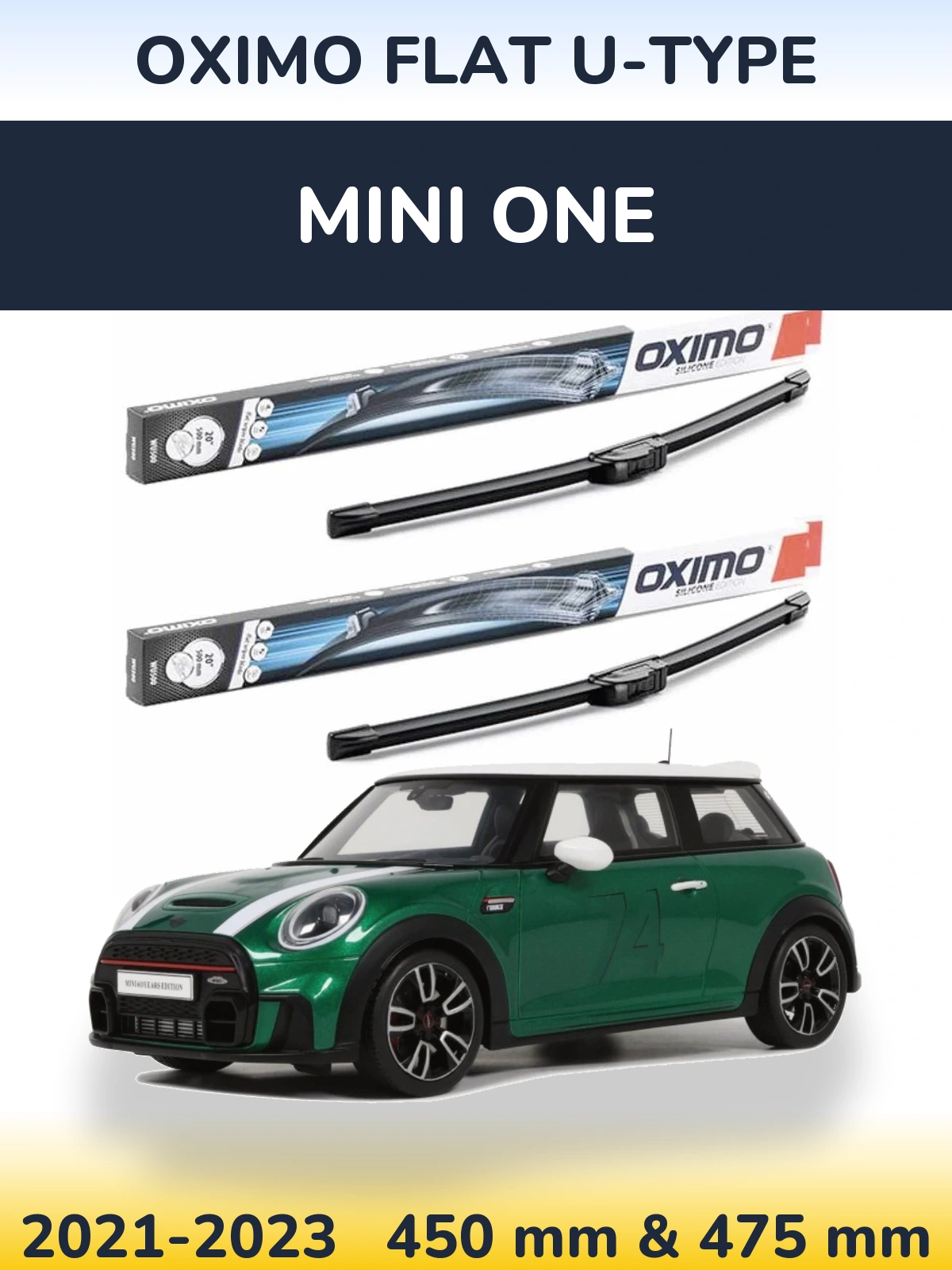 Ștergătoare Oximo Flat U-type pentru MINI One