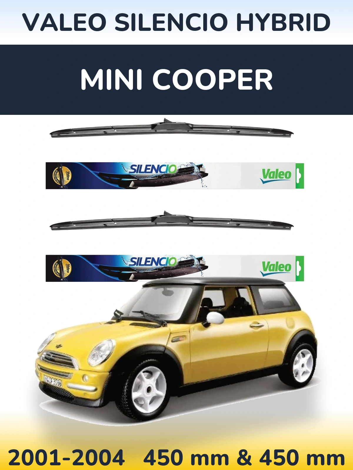 Ștergătoare Valeo Silencio Hybrid pentru MINI Cooper