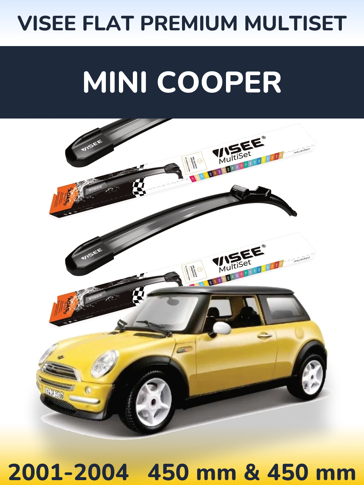 Ștergătoare VISEE FLAT PREMIUM MultiSet pentru MINI Cooper
