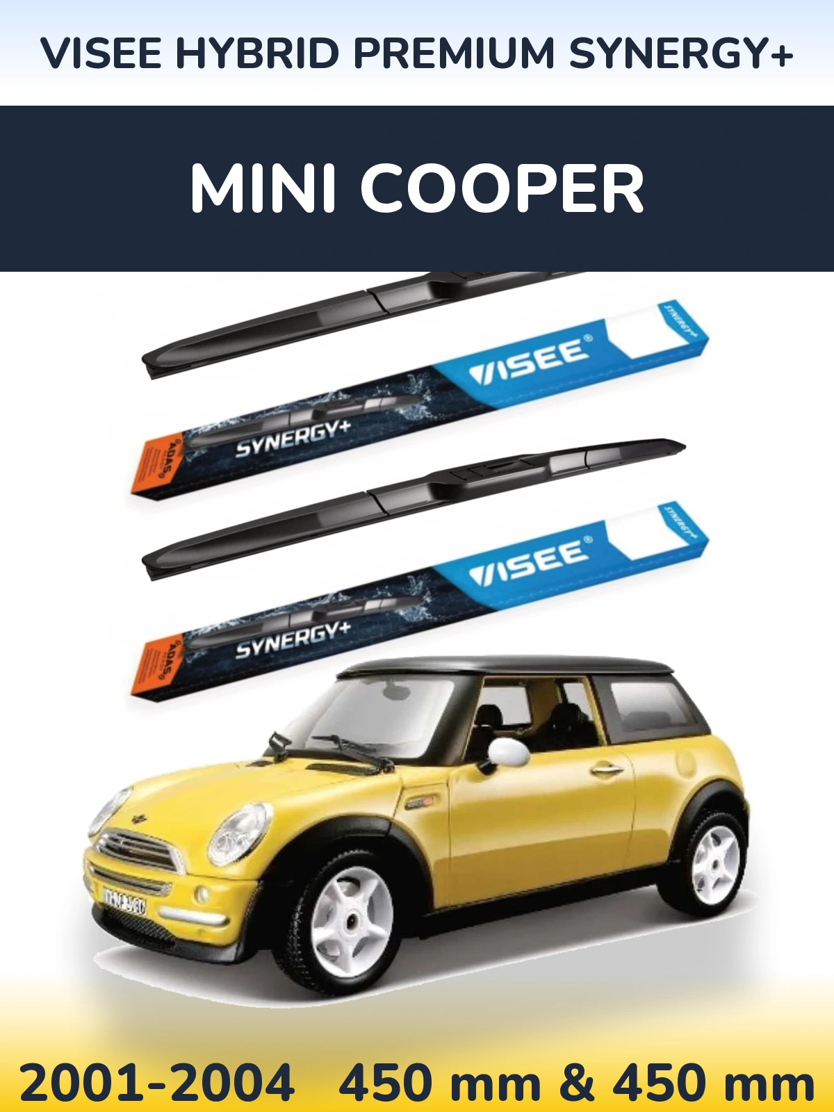 Ștergătoare VISEE HYBRID PREMIUM SYNERGY+ pentru MINI Cooper