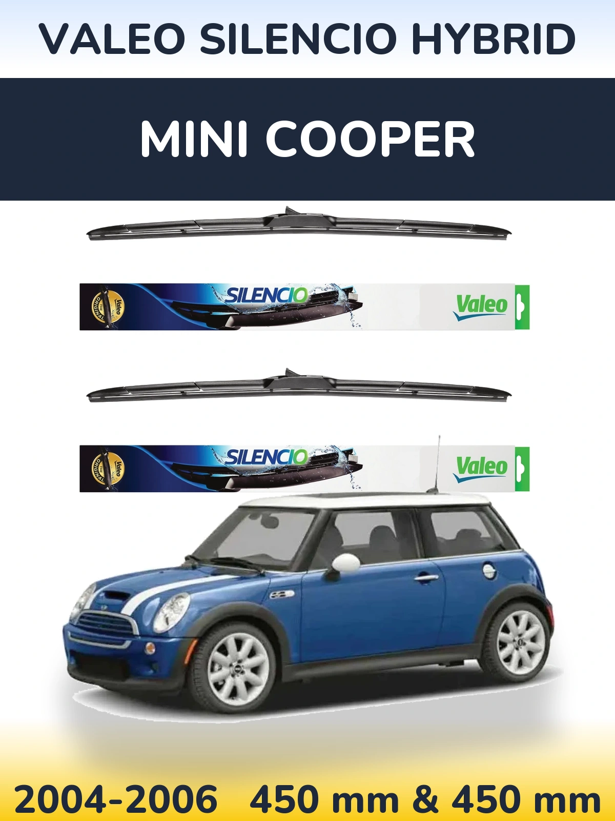 Ștergătoare Valeo Silencio Hybrid pentru MINI Cooper