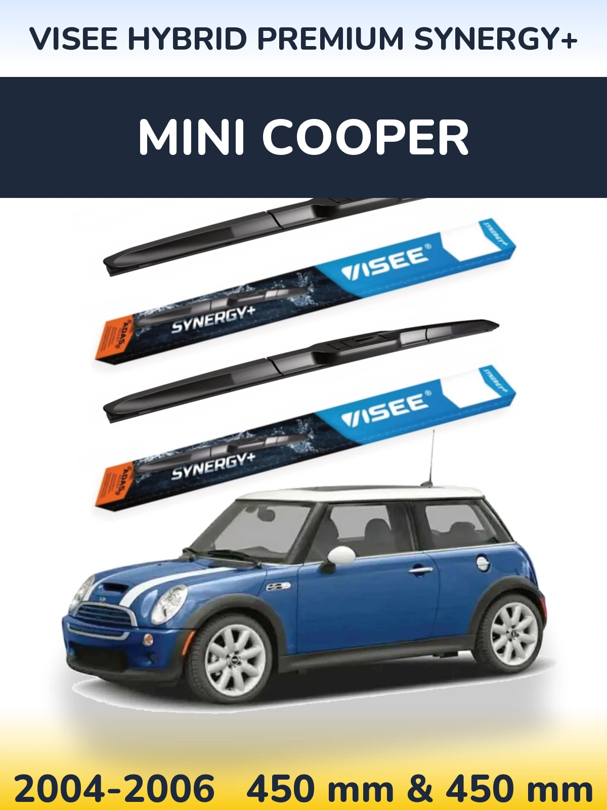 Ștergătoare VISEE HYBRID PREMIUM SYNERGY+ pentru MINI Cooper