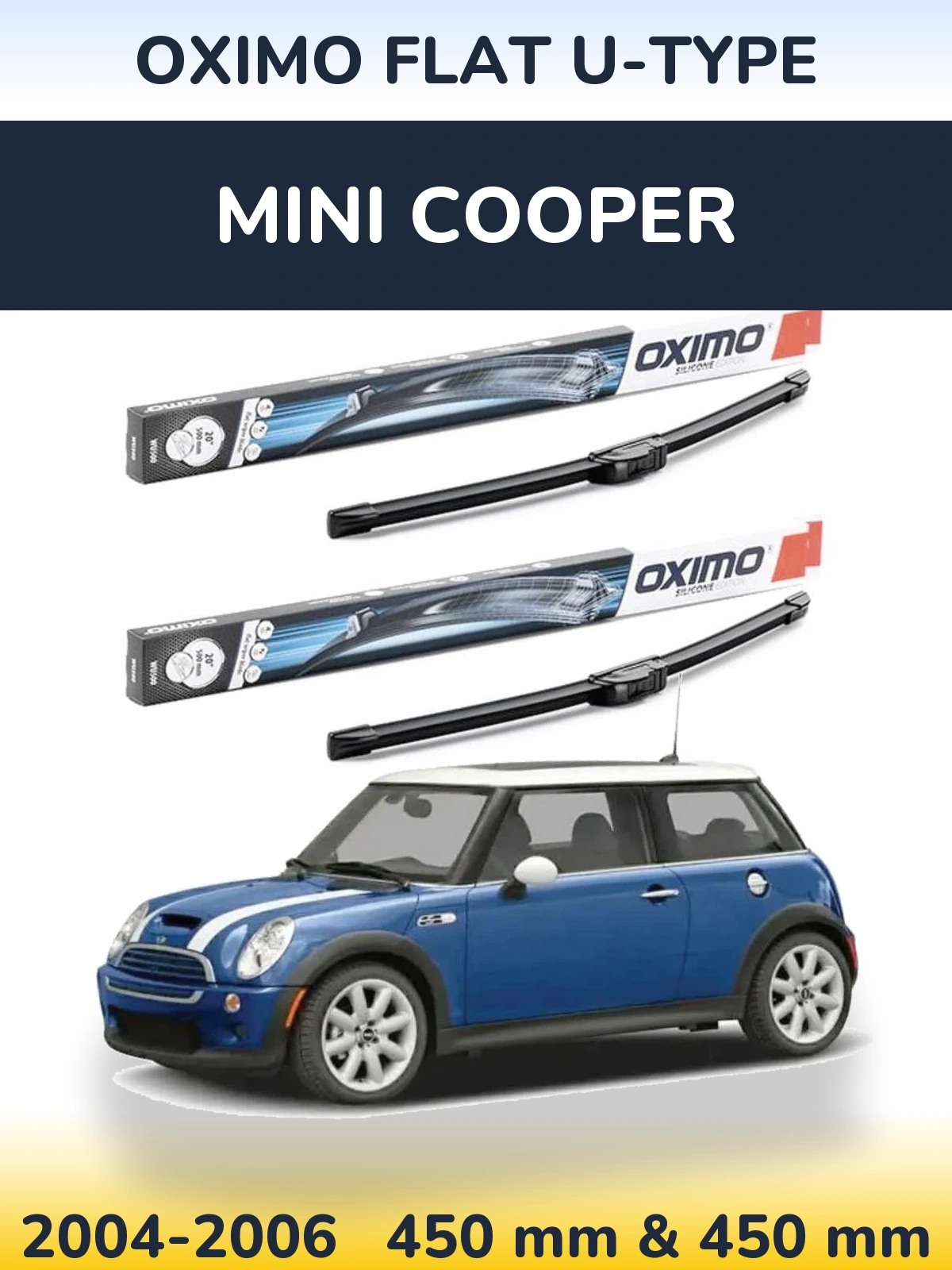 Ștergătoare Oximo Flat U-type pentru MINI Cooper