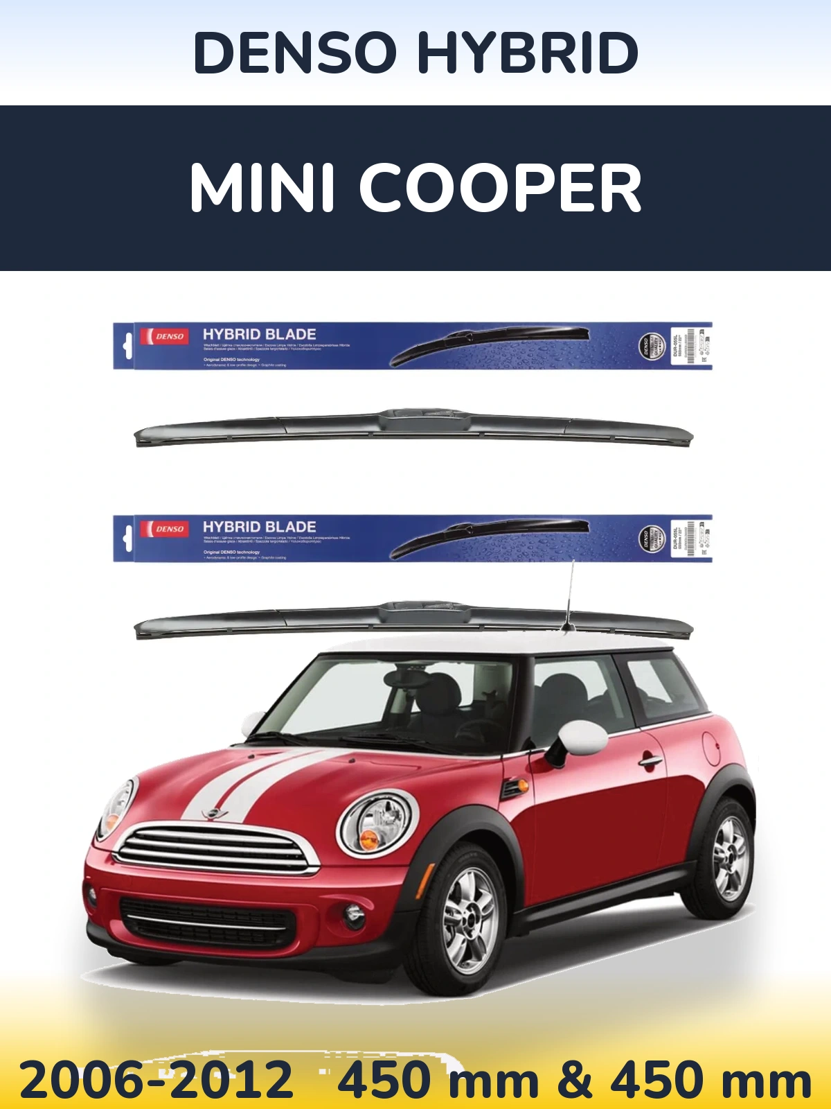 Ștergătoare Denso Hybrid pentru MINI Cooper