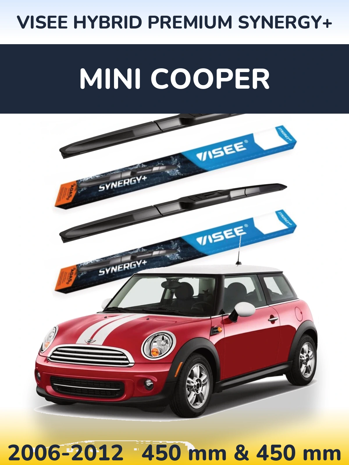 Ștergătoare VISEE HYBRID PREMIUM SYNERGY+ pentru MINI Cooper