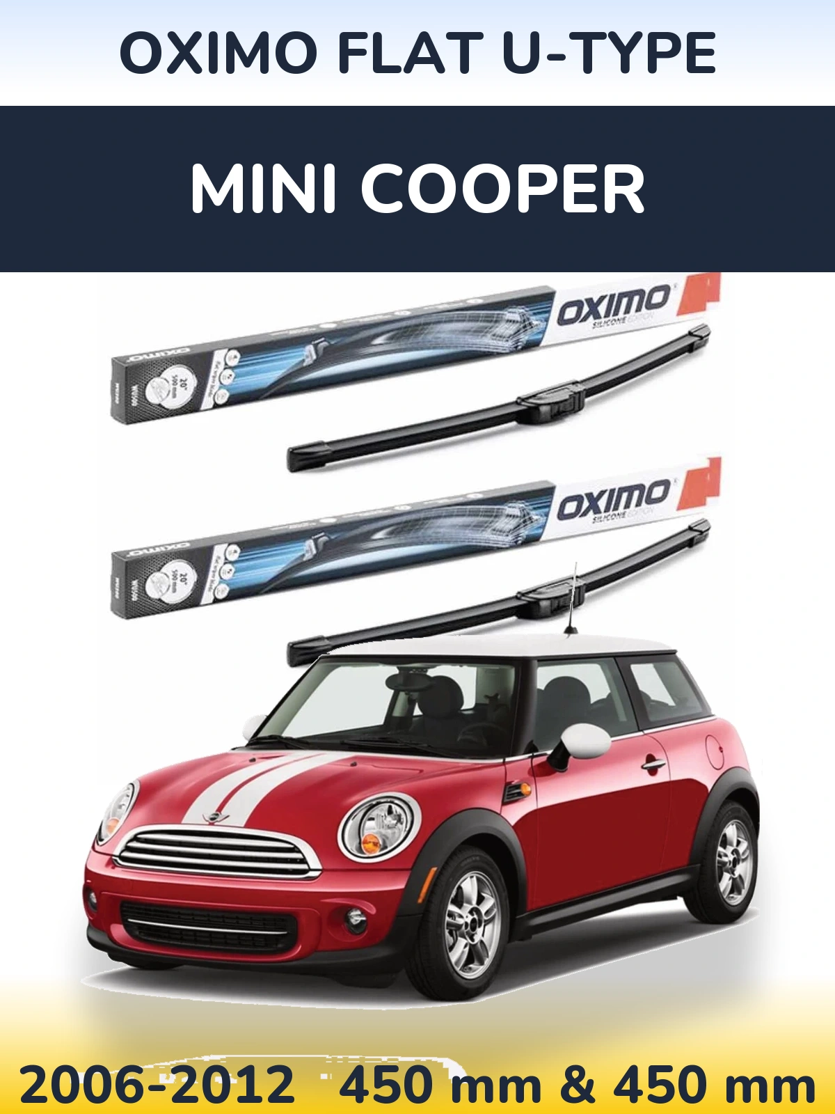 Ștergătoare Oximo Flat U-type pentru MINI Cooper