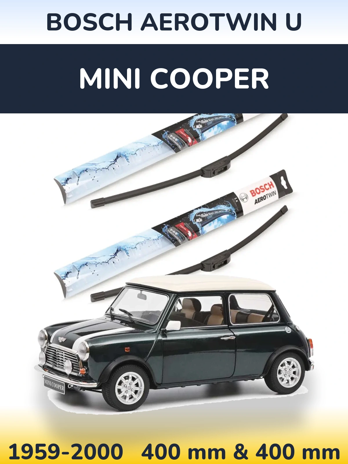 Ștergătoare BOSCH AeroTwin U pentru MINI Cooper