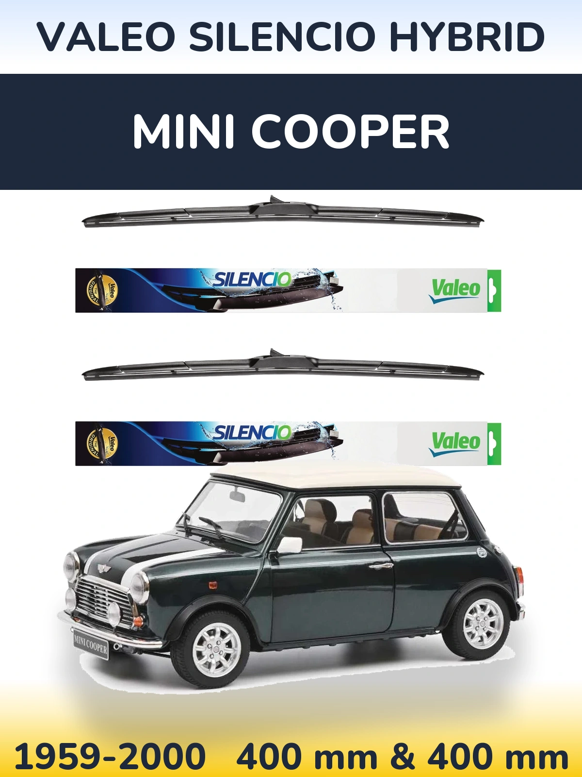 Ștergătoare Valeo Silencio Hybrid pentru MINI Cooper