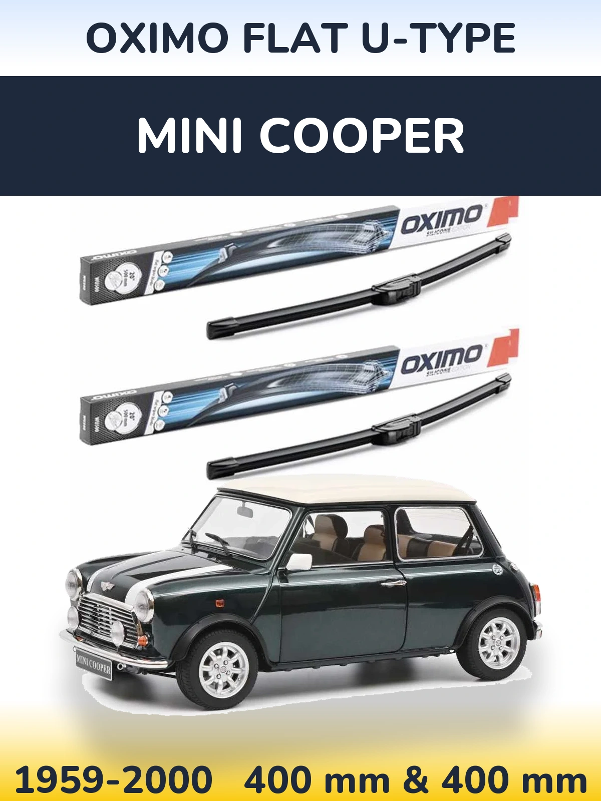 Ștergătoare Oximo Flat U-type pentru MINI Cooper