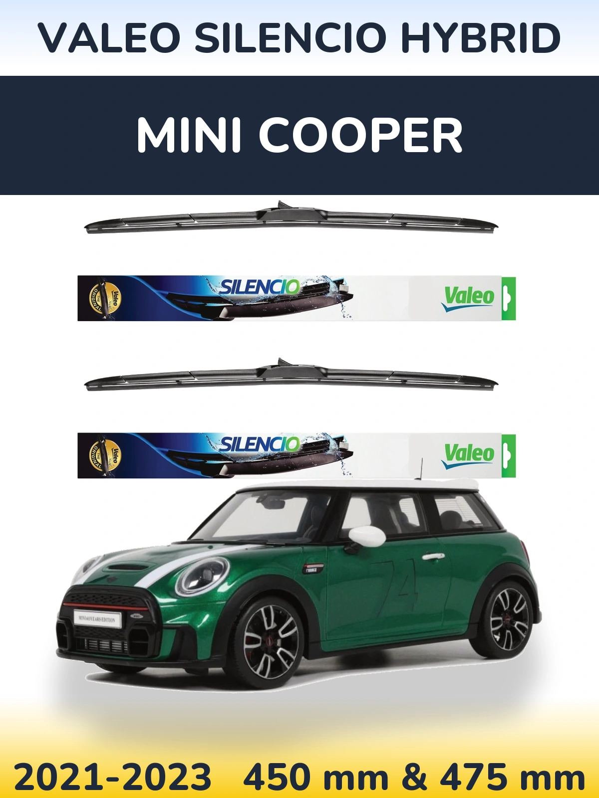 Ștergătoare Valeo Silencio Hybrid pentru MINI Cooper