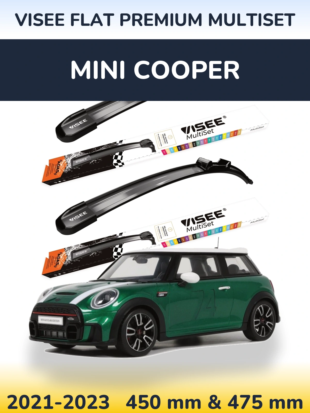 Ștergătoare VISEE FLAT PREMIUM MultiSet pentru MINI Cooper