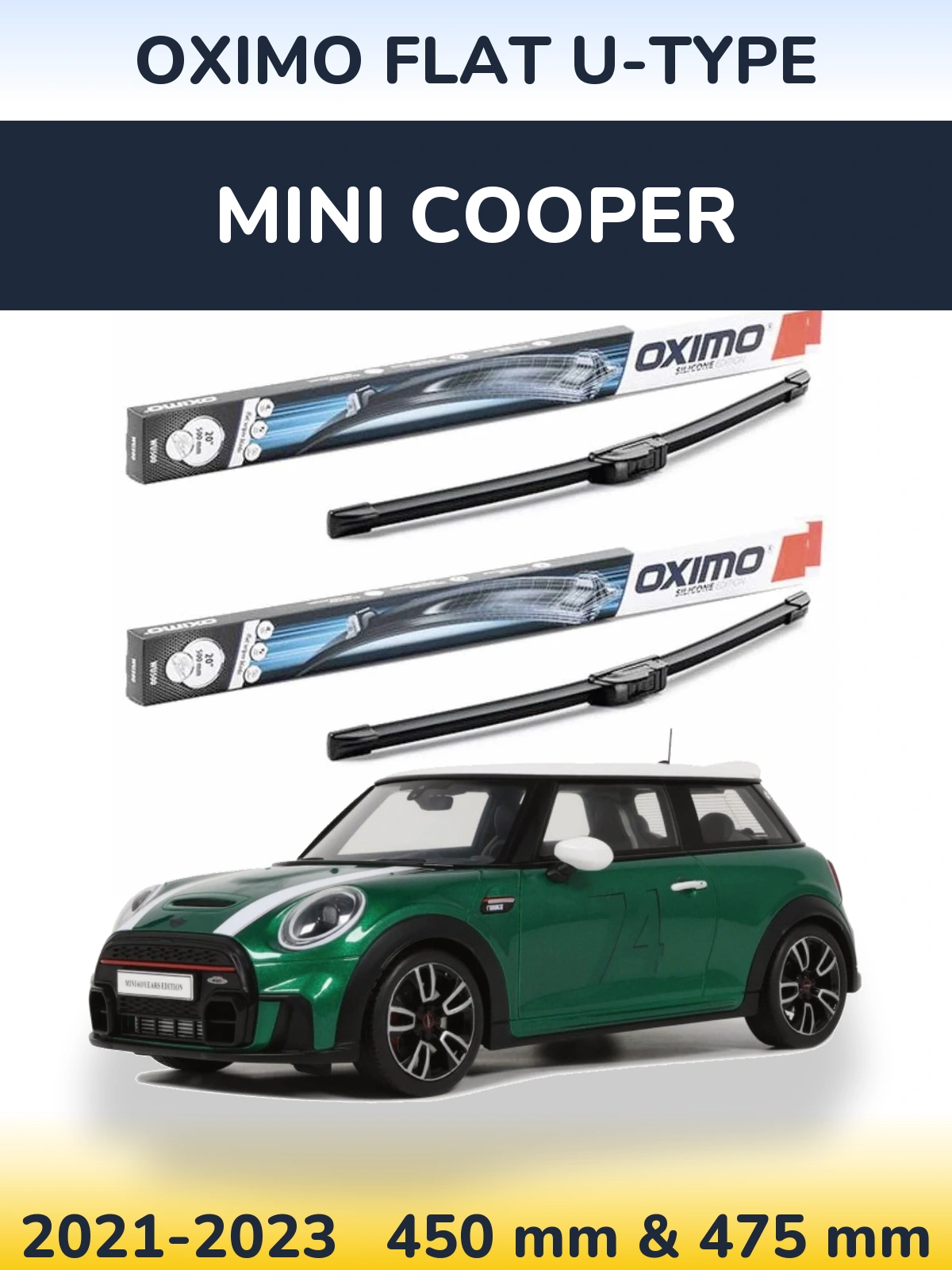 Ștergătoare Oximo Flat U-type pentru MINI Cooper