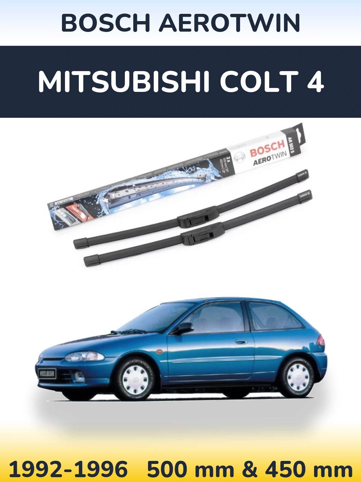 Ștergătoare BOSCH AeroTwin pentru Mitsubishi Colt 4