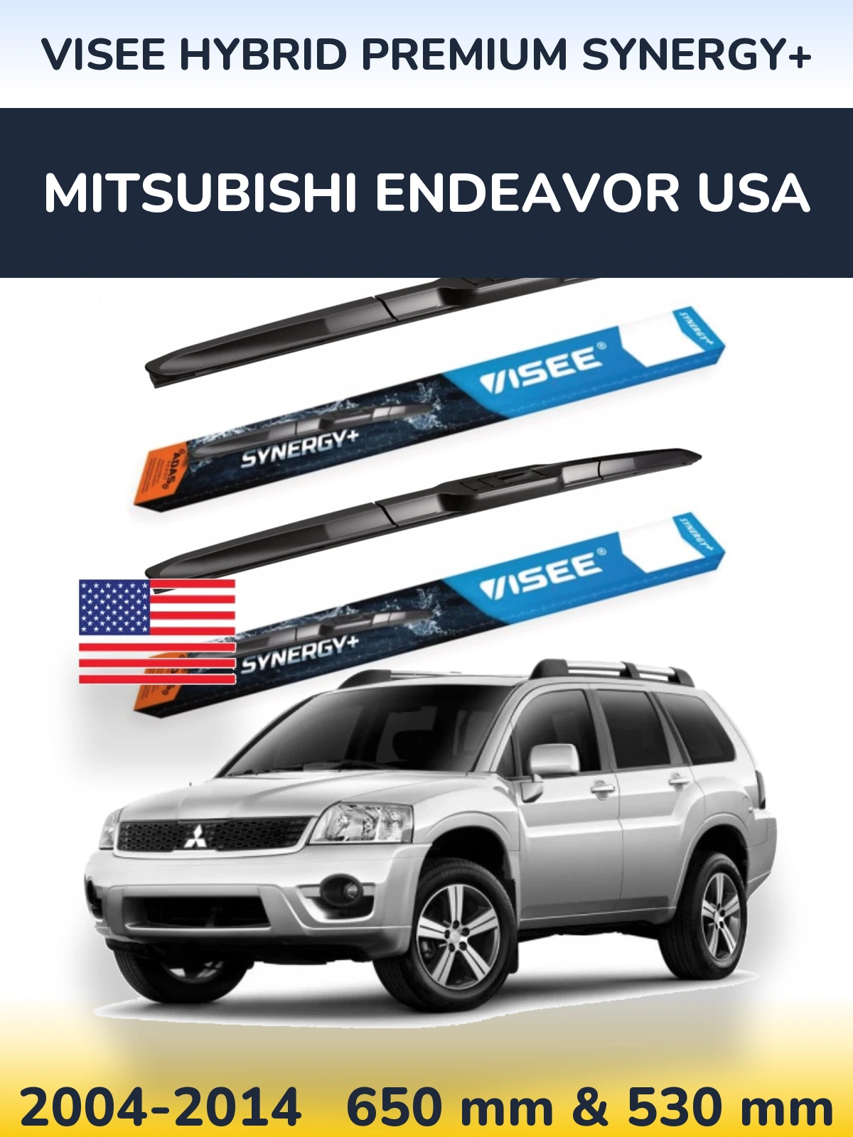 Ștergătoare VISEE HYBRID PREMIUM SYNERGY+ pentru Mitsubishi Endeavor USA