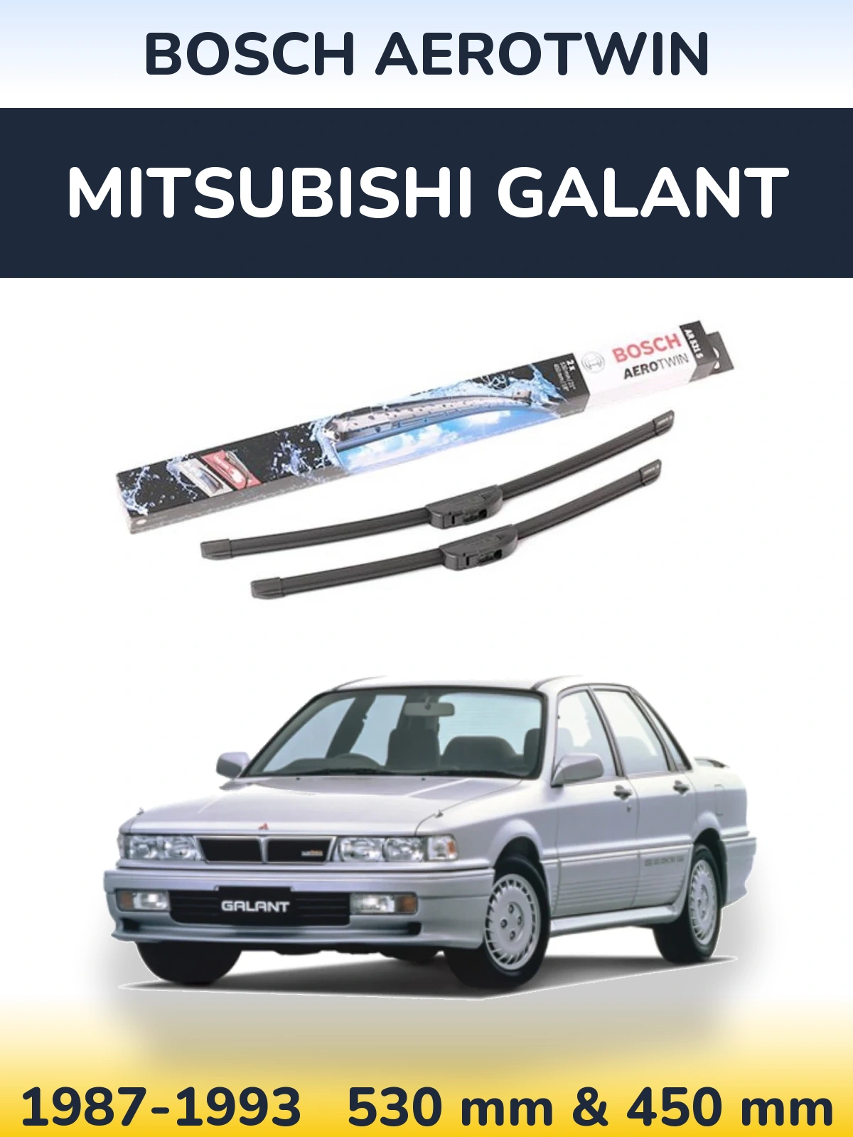 Ștergătoare BOSCH AeroTwin pentru Mitsubishi Galant