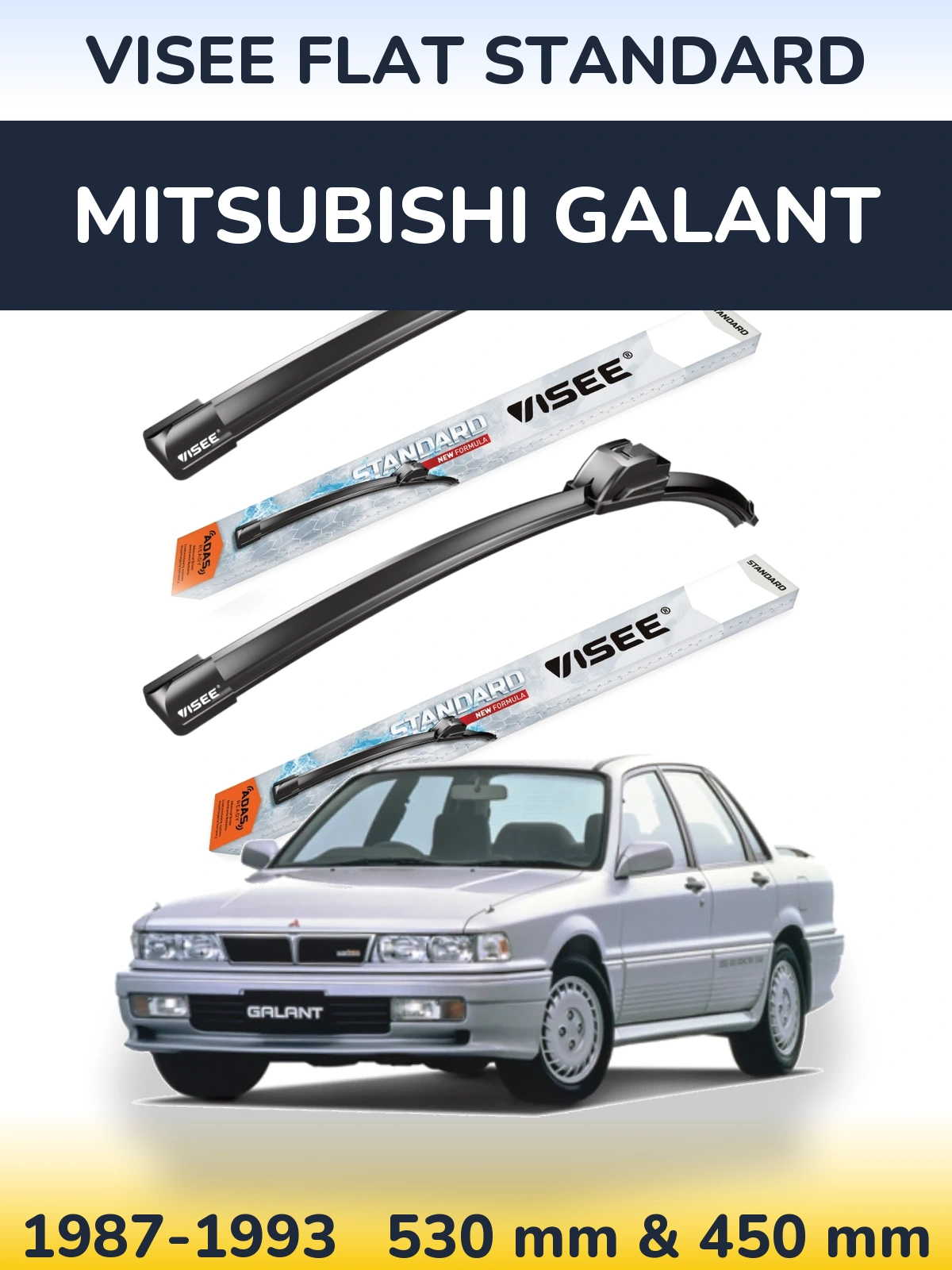 Ștergătoare VISEE FLAT STANDARD pentru Mitsubishi Galant