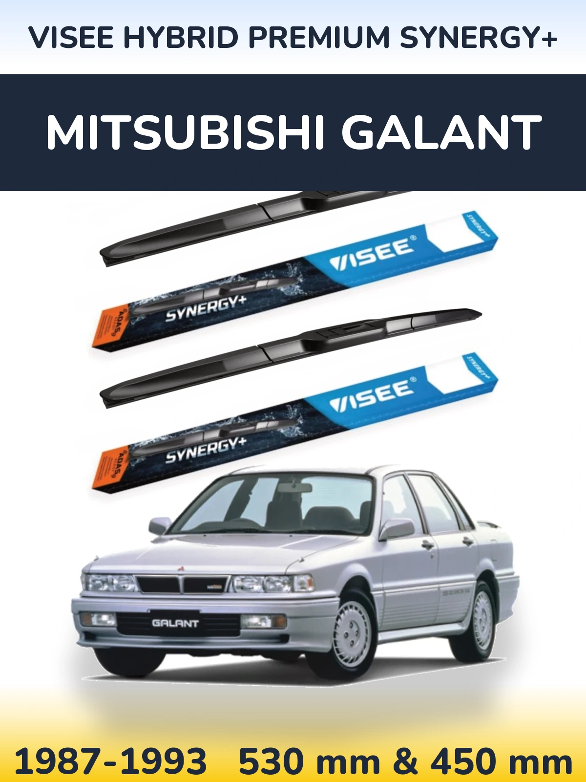 Ștergătoare VISEE HYBRID PREMIUM SYNERGY+ pentru Mitsubishi Galant