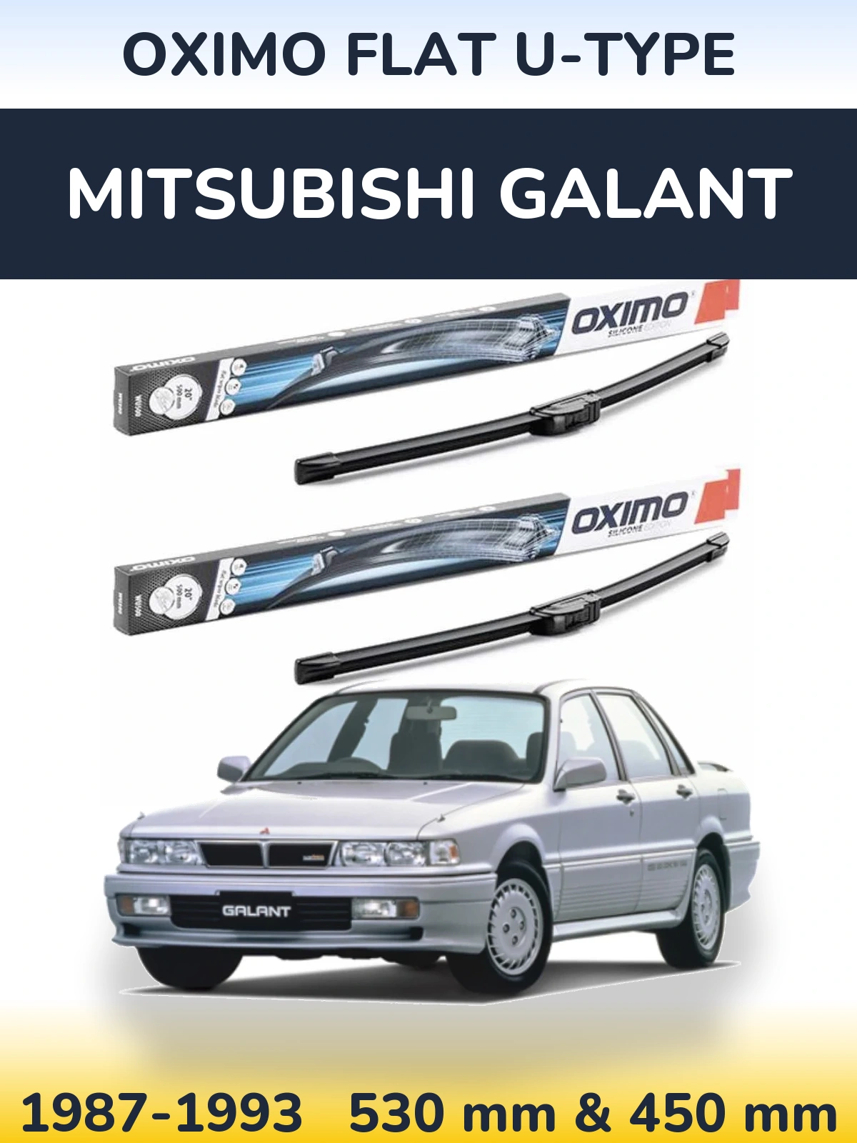 Ștergătoare Oximo Flat U-type pentru Mitsubishi Galant