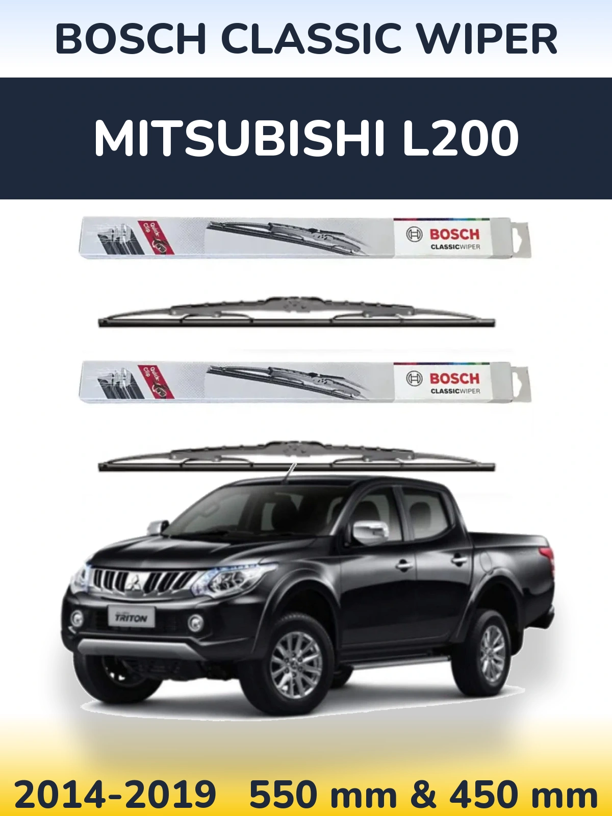Ștergătoare BOSCH Classic Wiper pentru Mitsubishi L200